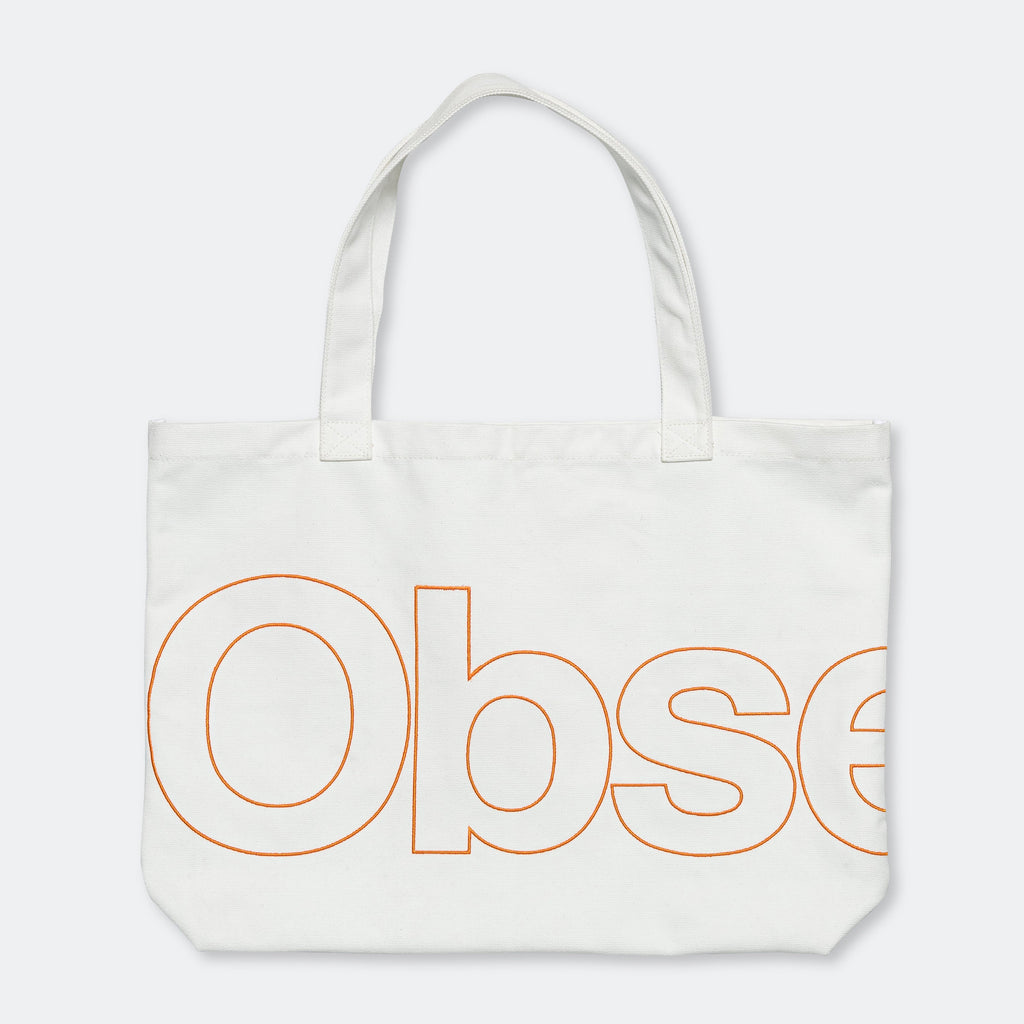 CL Canvas Tote - White/Orange