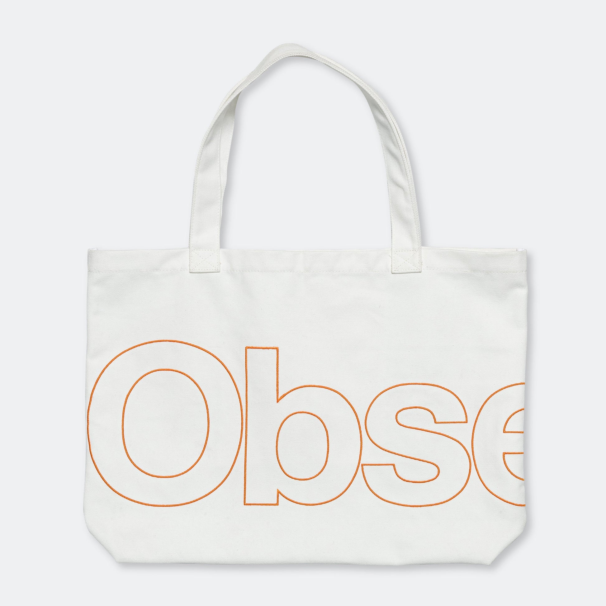 CL Canvas Tote - White/Orange