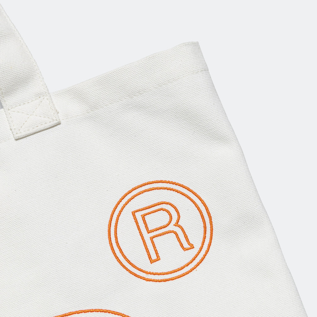 CL Canvas Tote - White/Orange