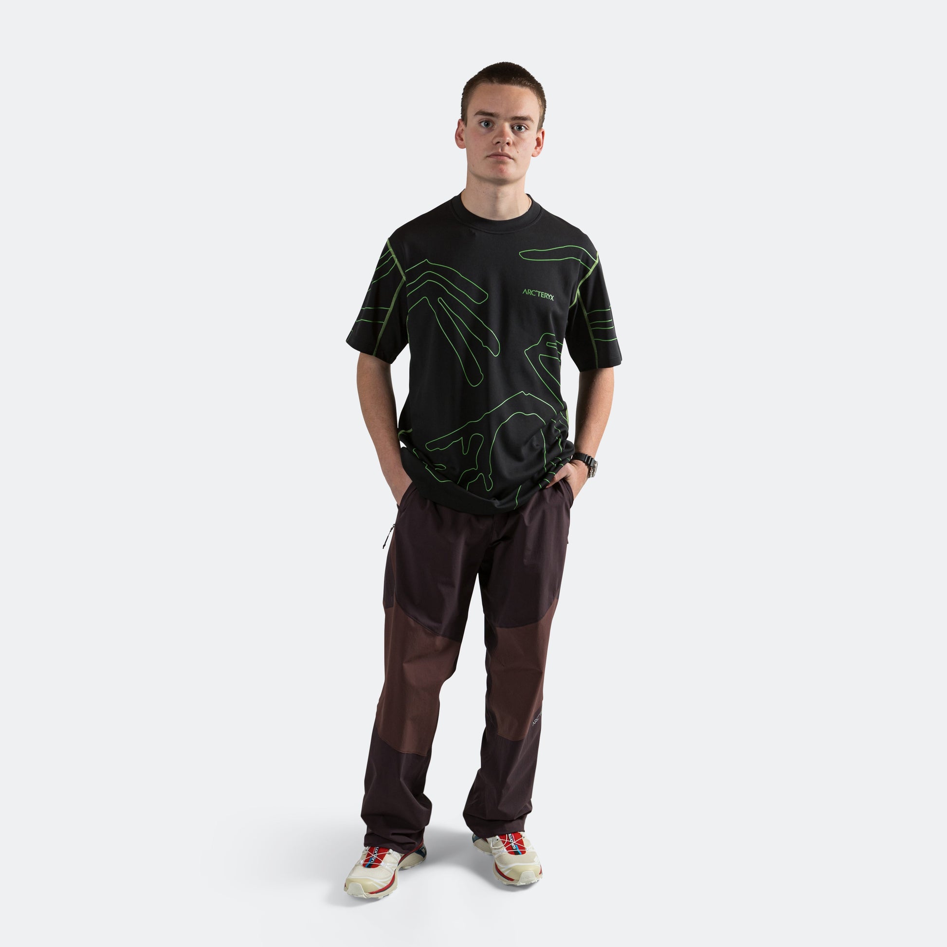 Copal SS Grotto Line Tee - Black