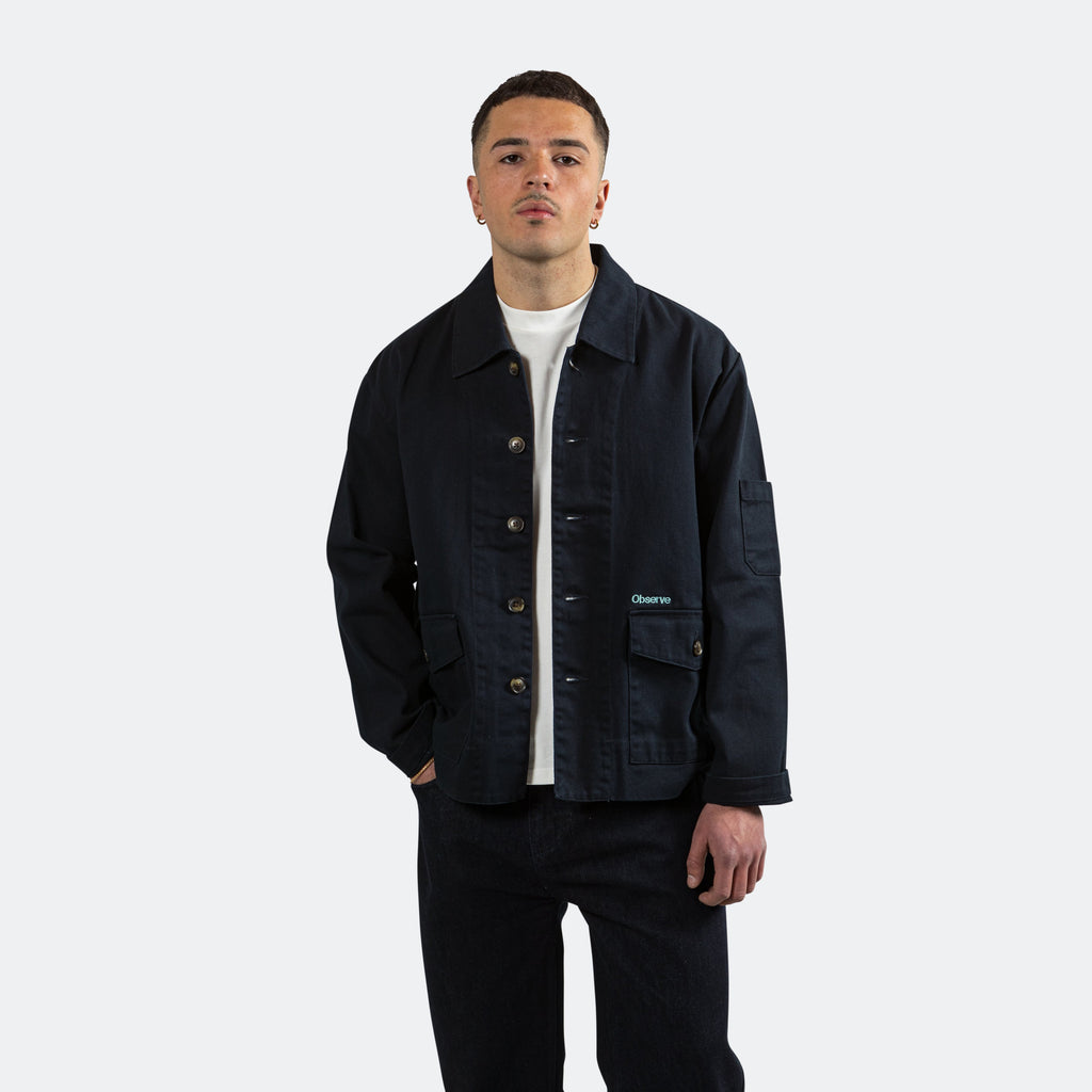 Twill Work Jacket - Navy