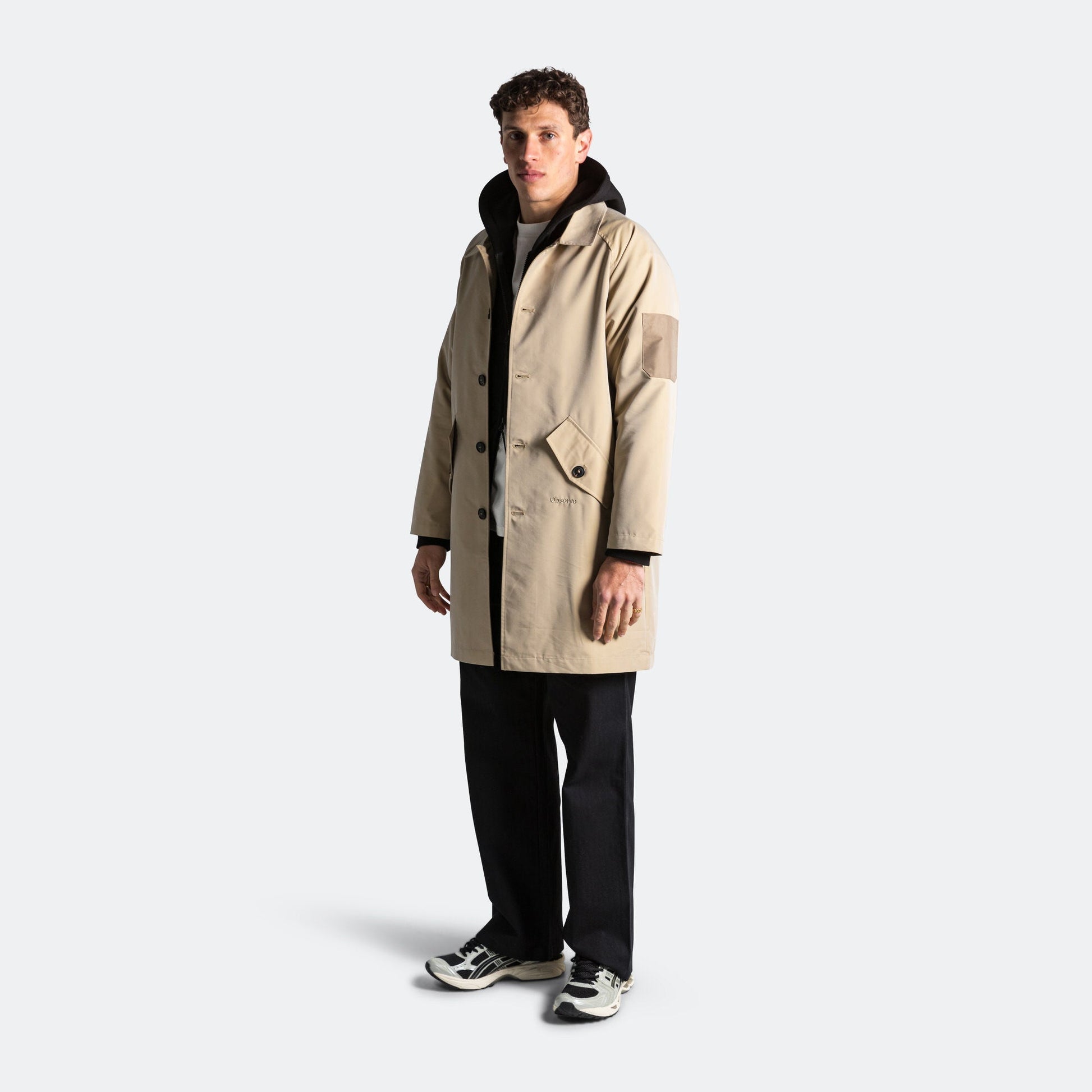 Long Mac Coat - Beige