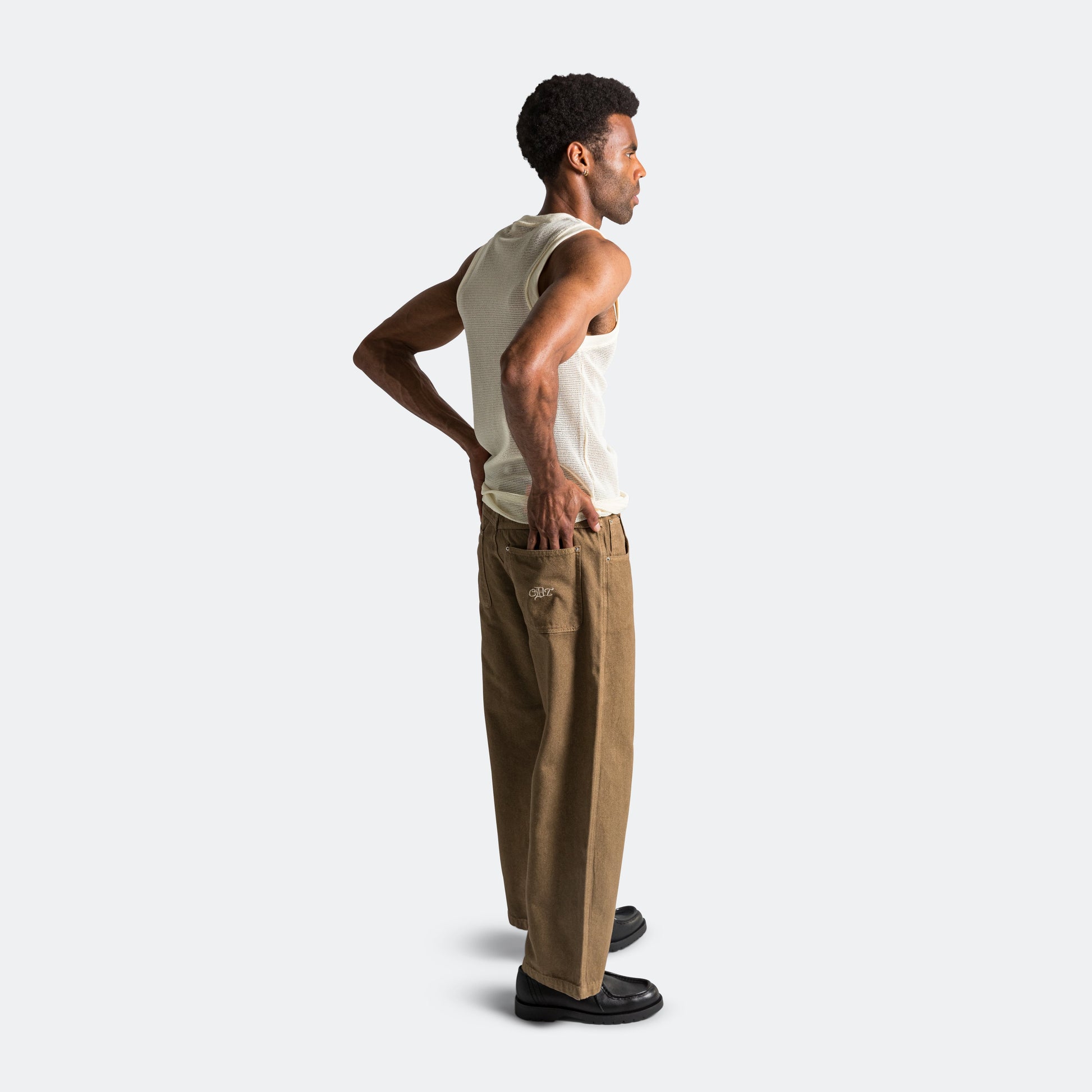 Overdyed Big Jeans - Coconut