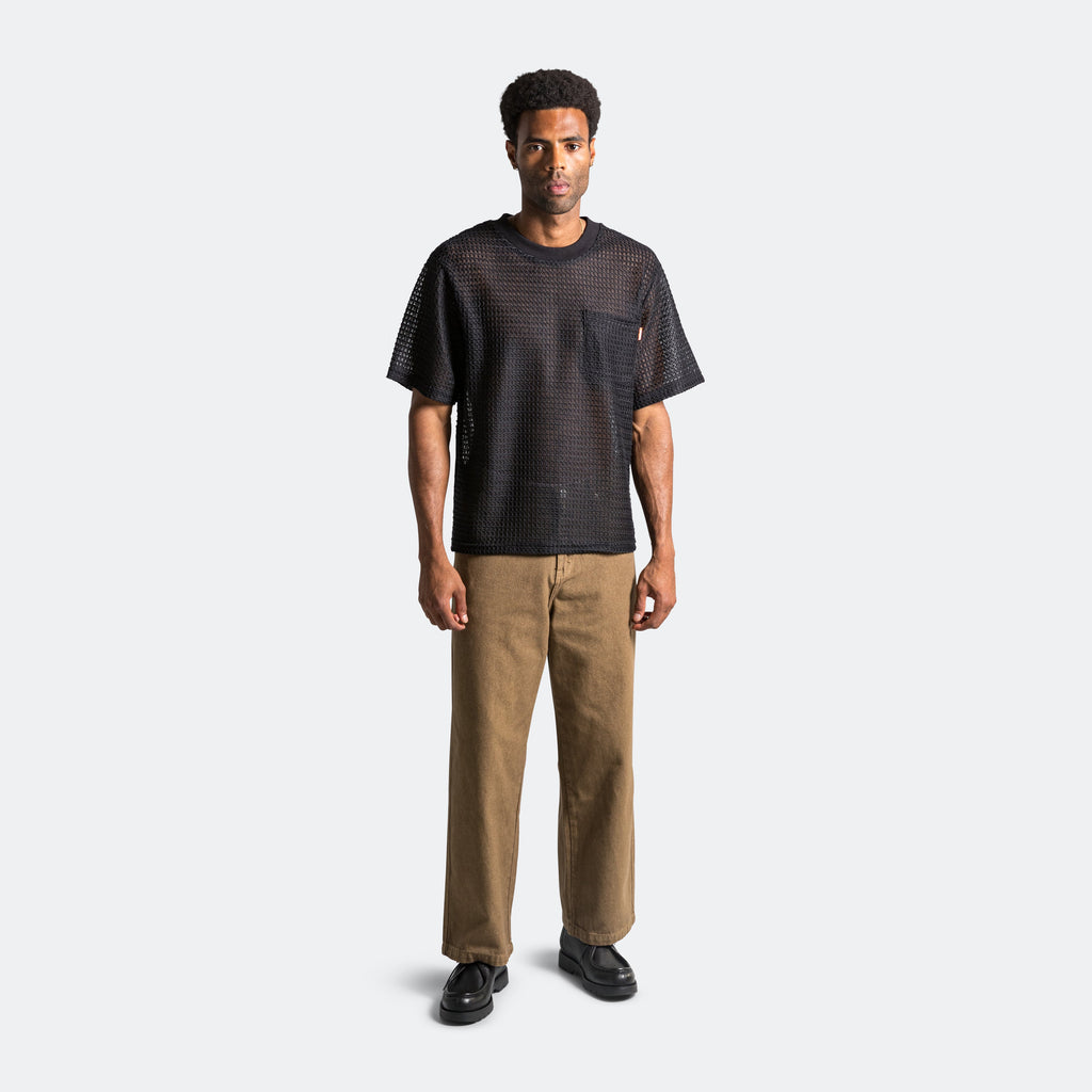 Mesh Lace T-Shirt - Black