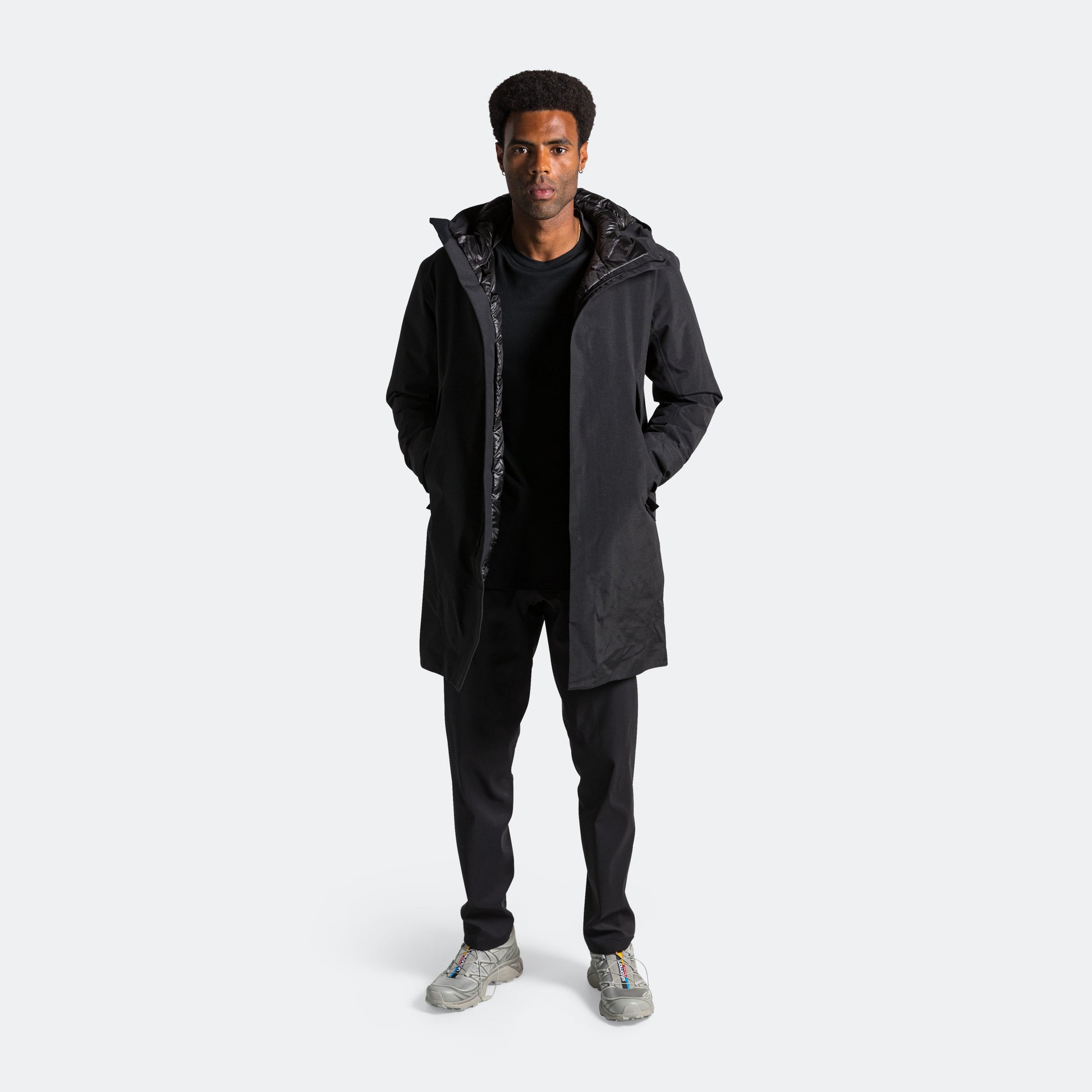 Monitor Down Coat - Black