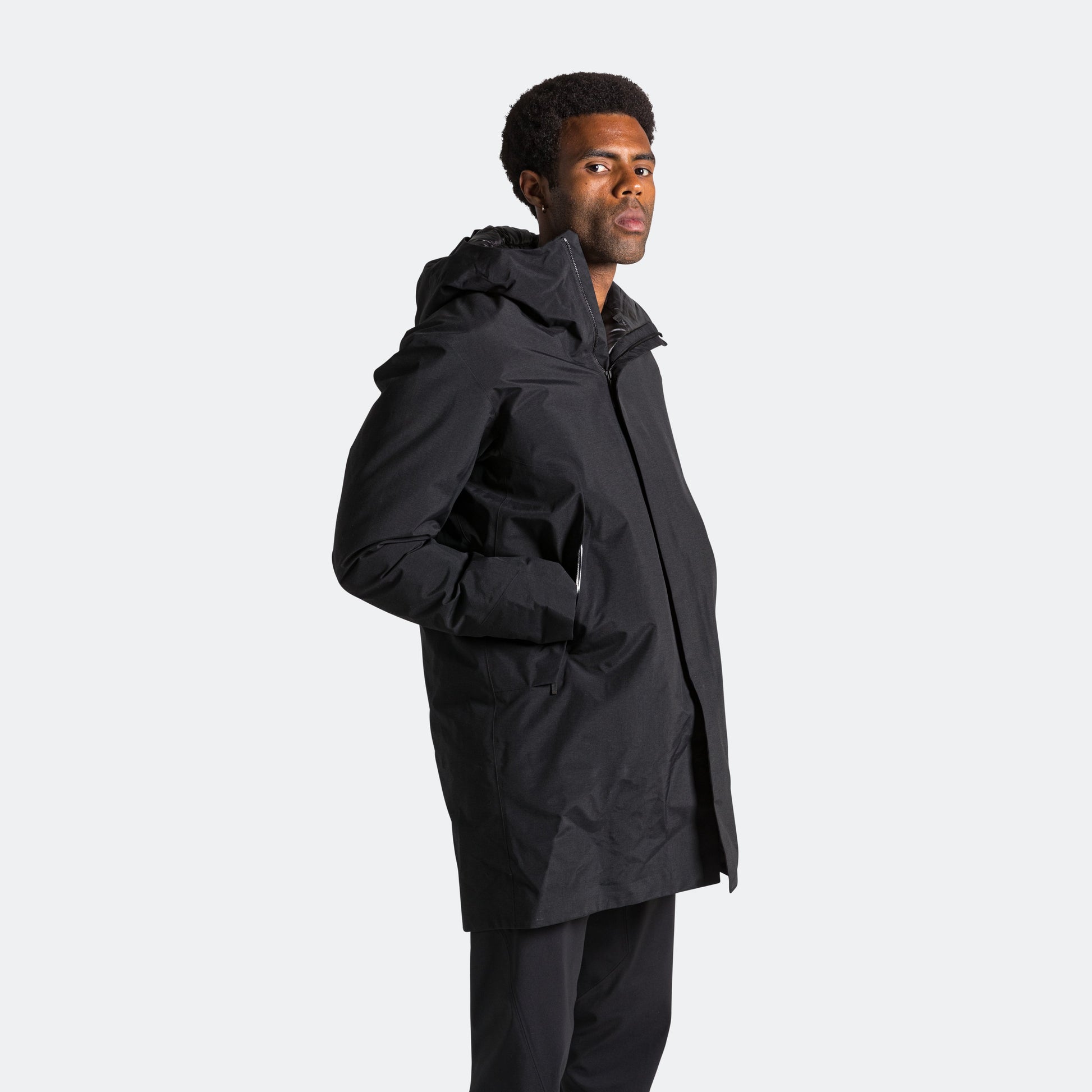 Monitor Down Coat - Black