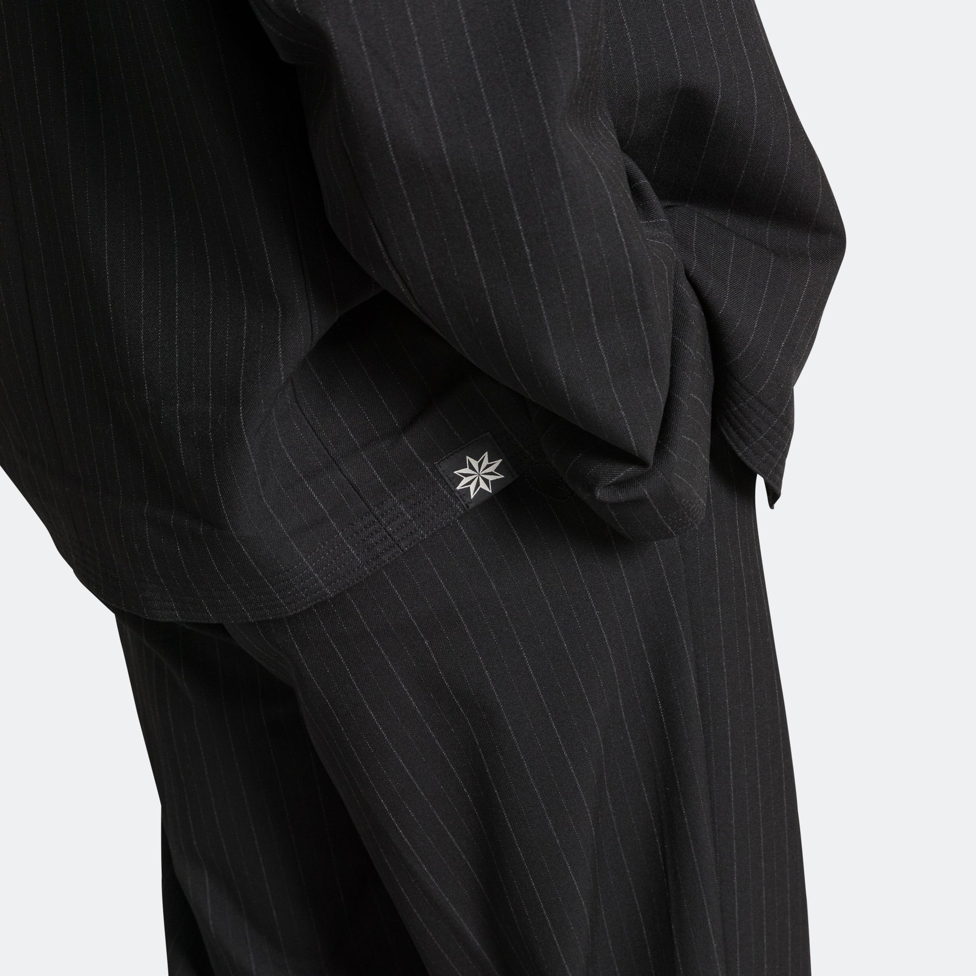 Holiday Blazer - Black Pinstripe