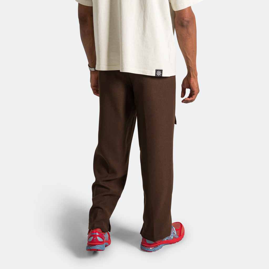 Pleated Suit Pant - Brown