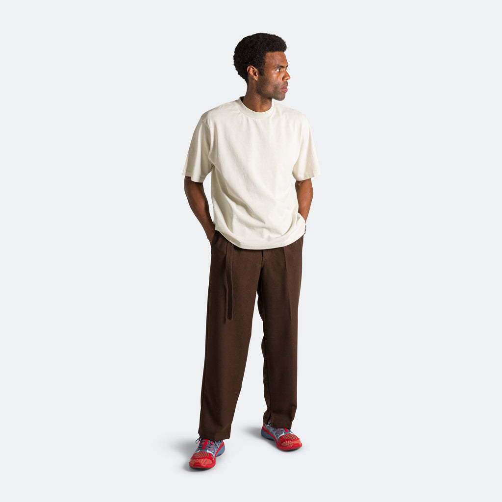 Pleated Suit Pant - Brown