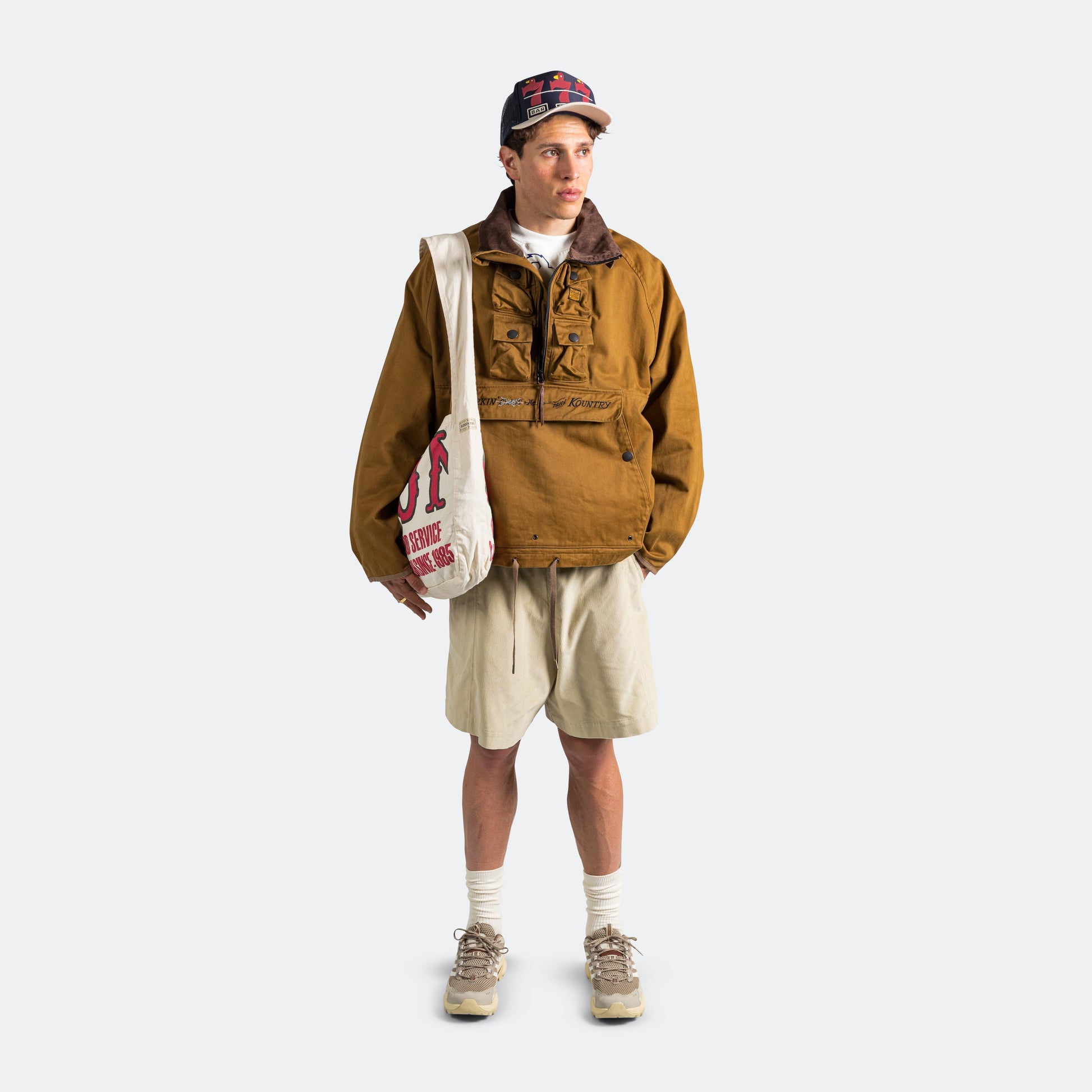 Cotton Twill KOUNTRY FACTORY BOOK BAG - Natural