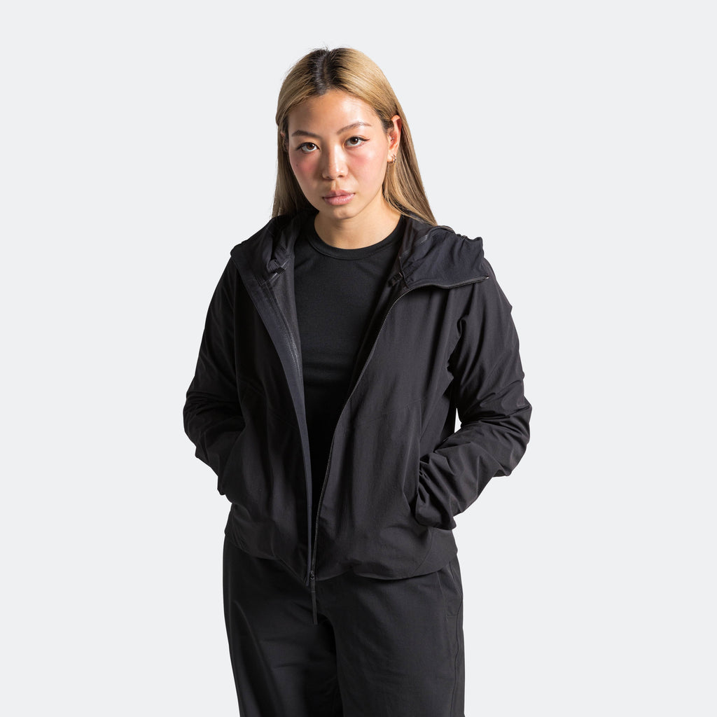 Womens Focal LT Hoodie - Black