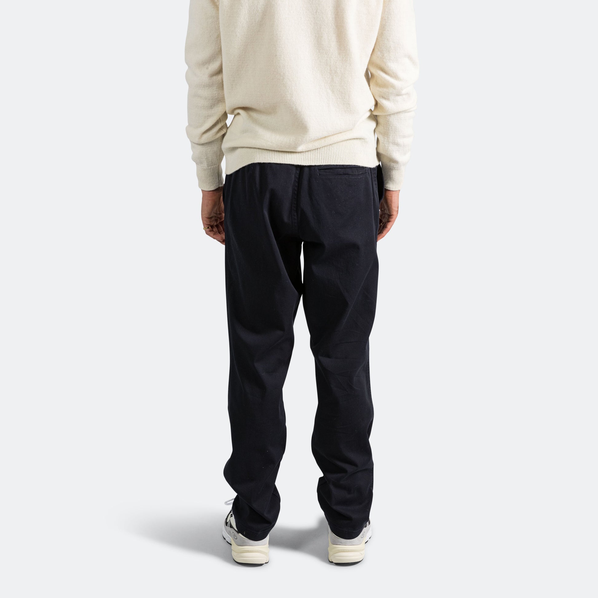 Ezra Light Stretch Trouser - Dark Navy