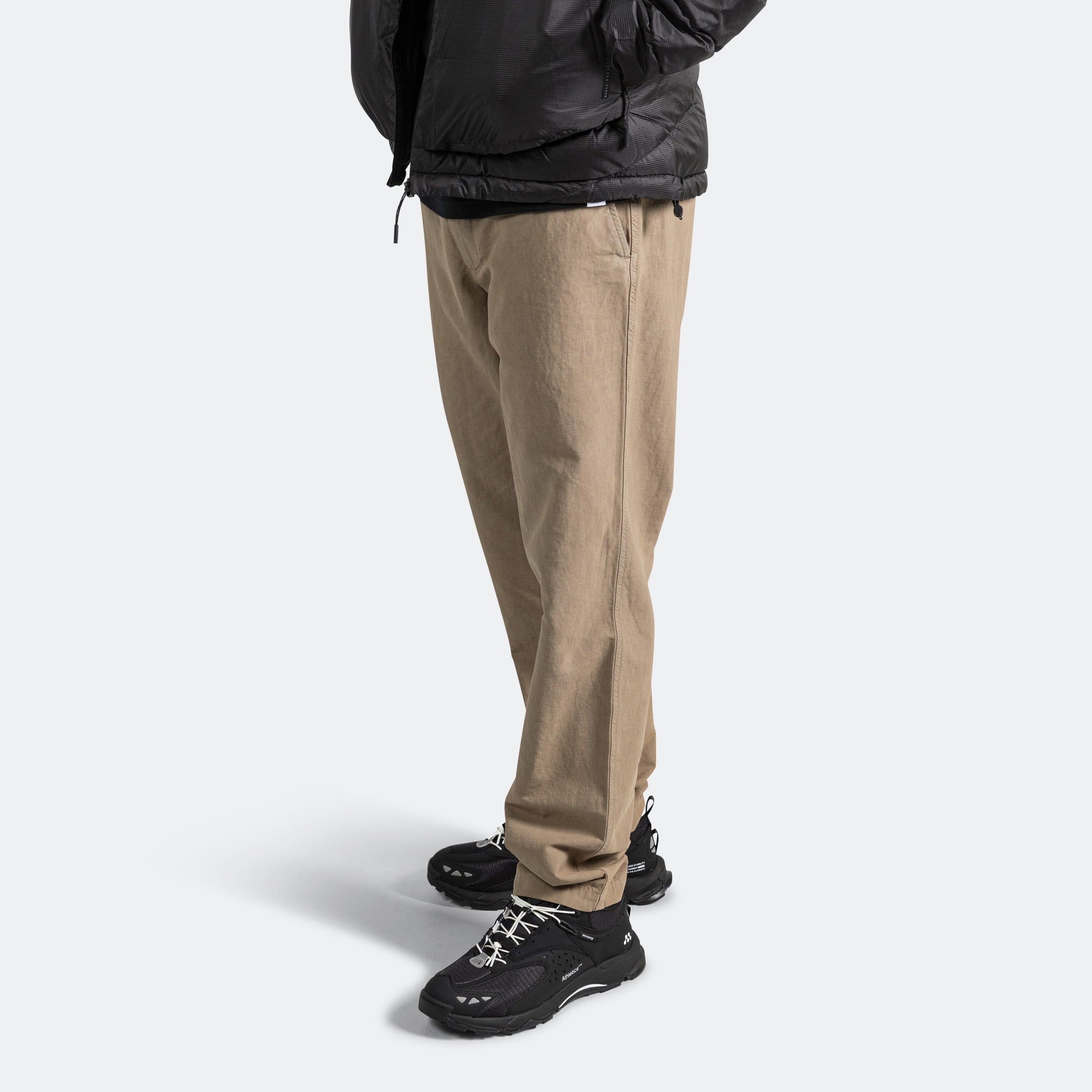 Ezra Relaxed Cotton Linen Trouser - Clay