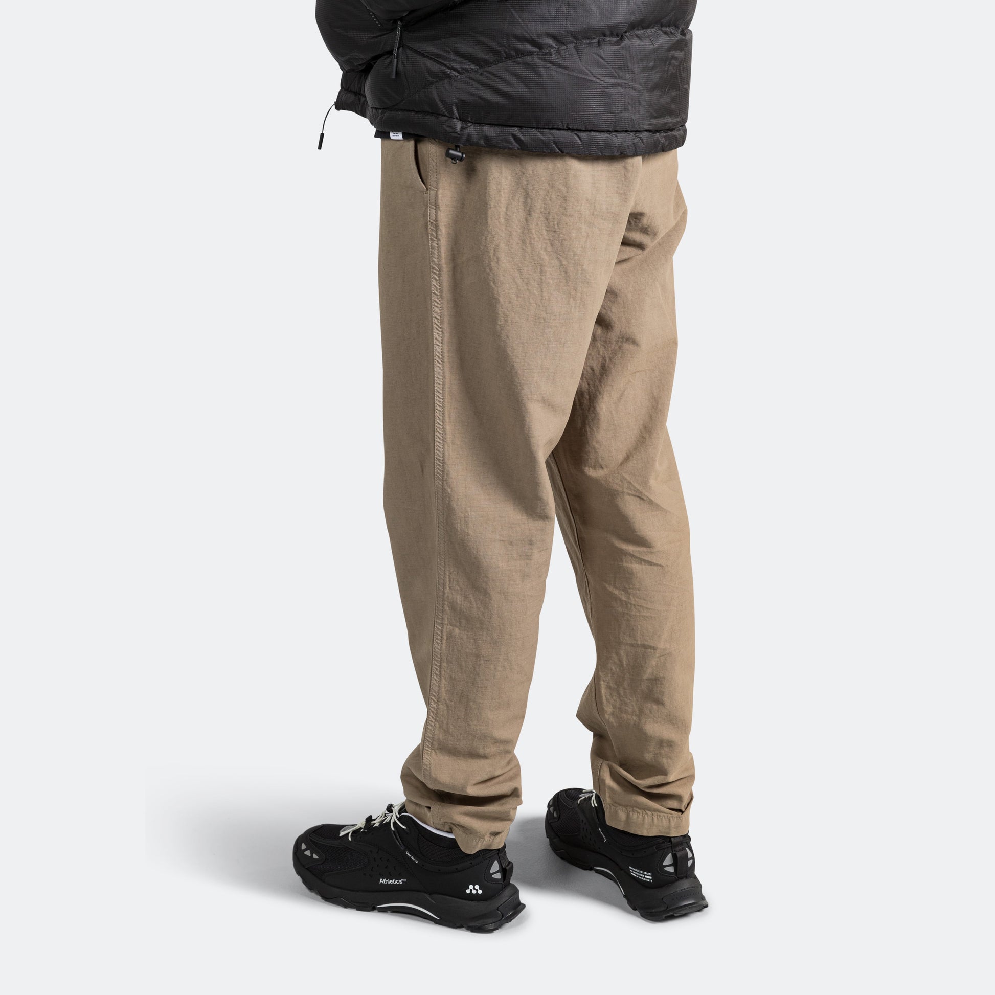 Ezra Relaxed Cotton Linen Trouser - Clay