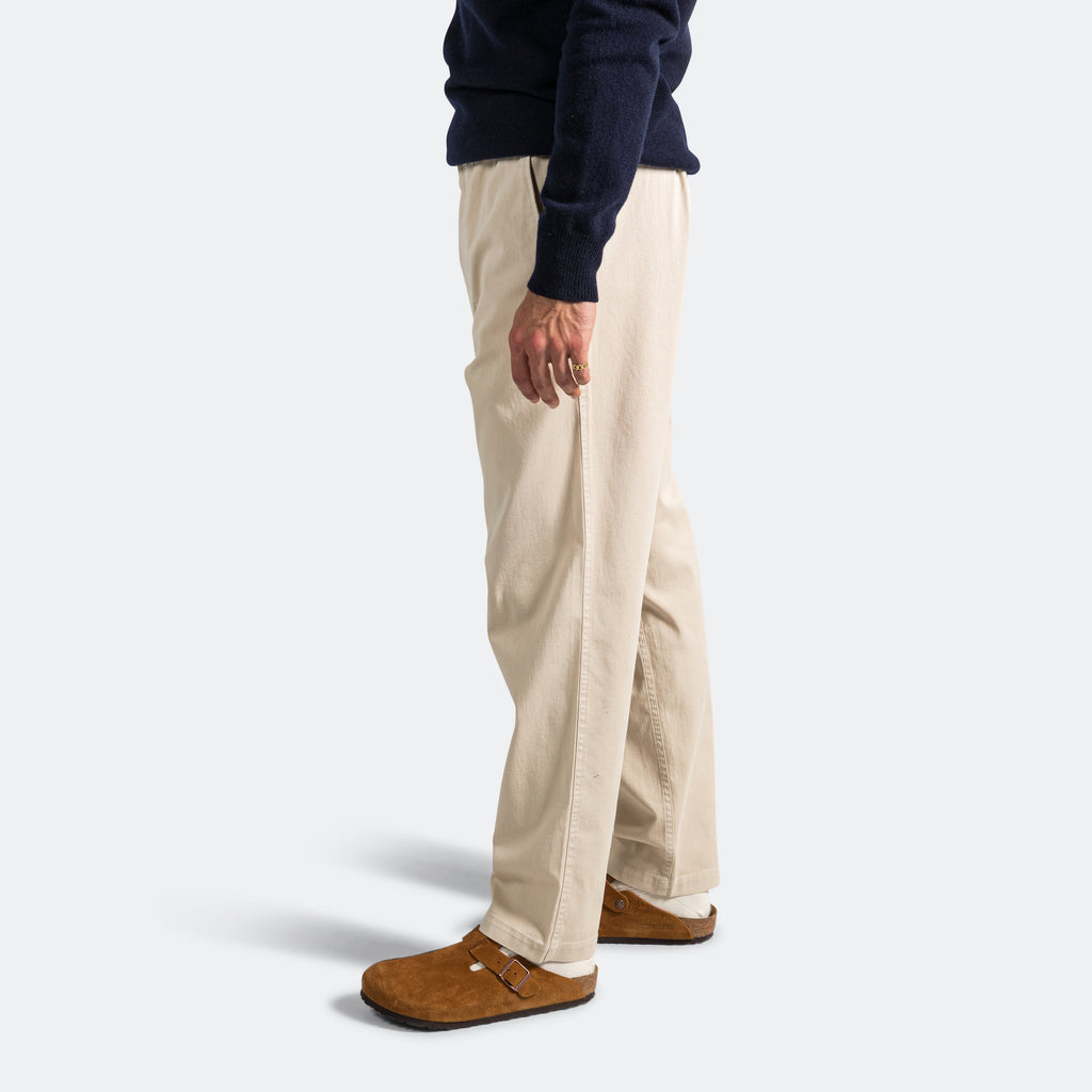 Ezra Light Stretch Trouser - Oatmeal