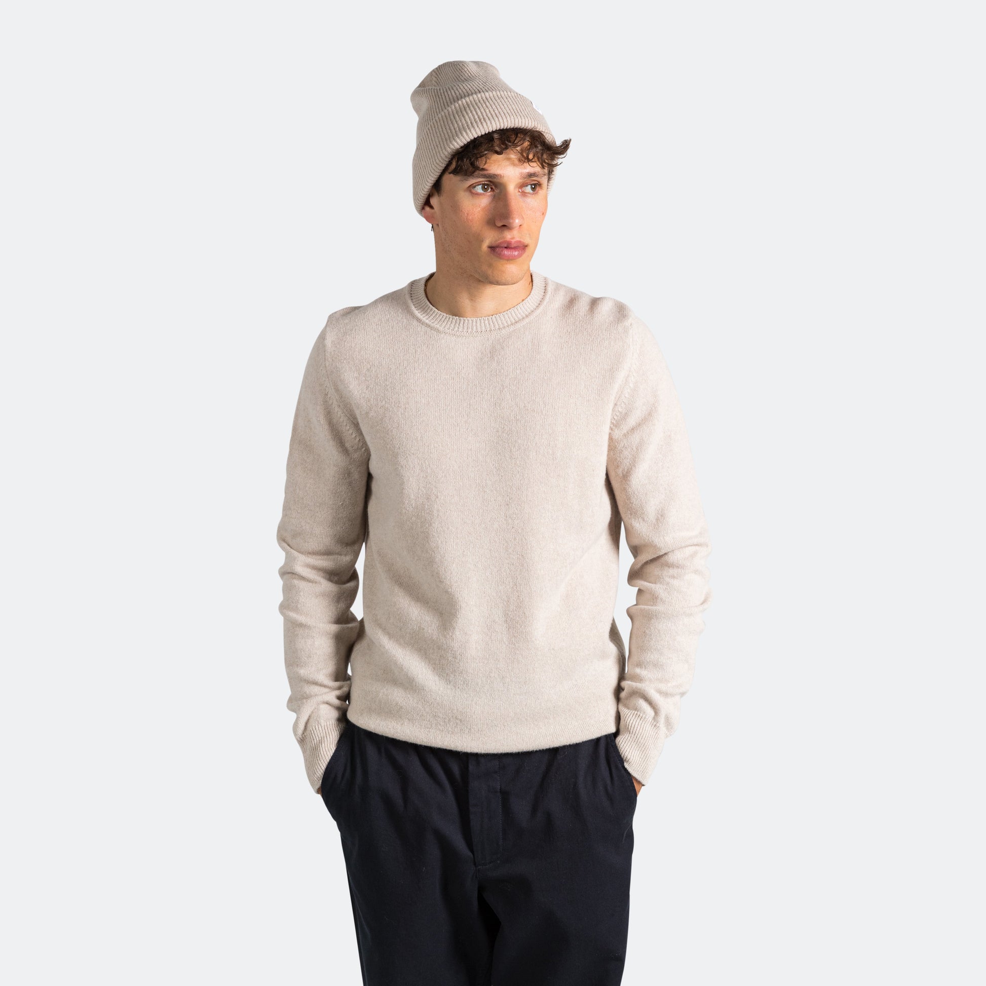 Sigfred Lambswool Sweater - Oatmeal