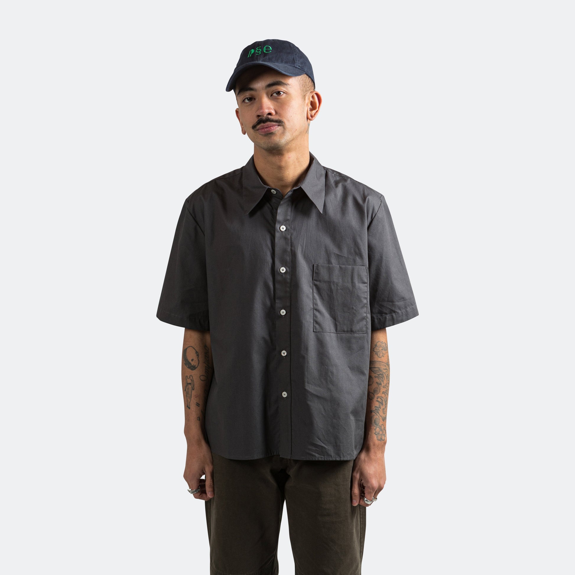 Short Sleeve Shirt - Charcoal