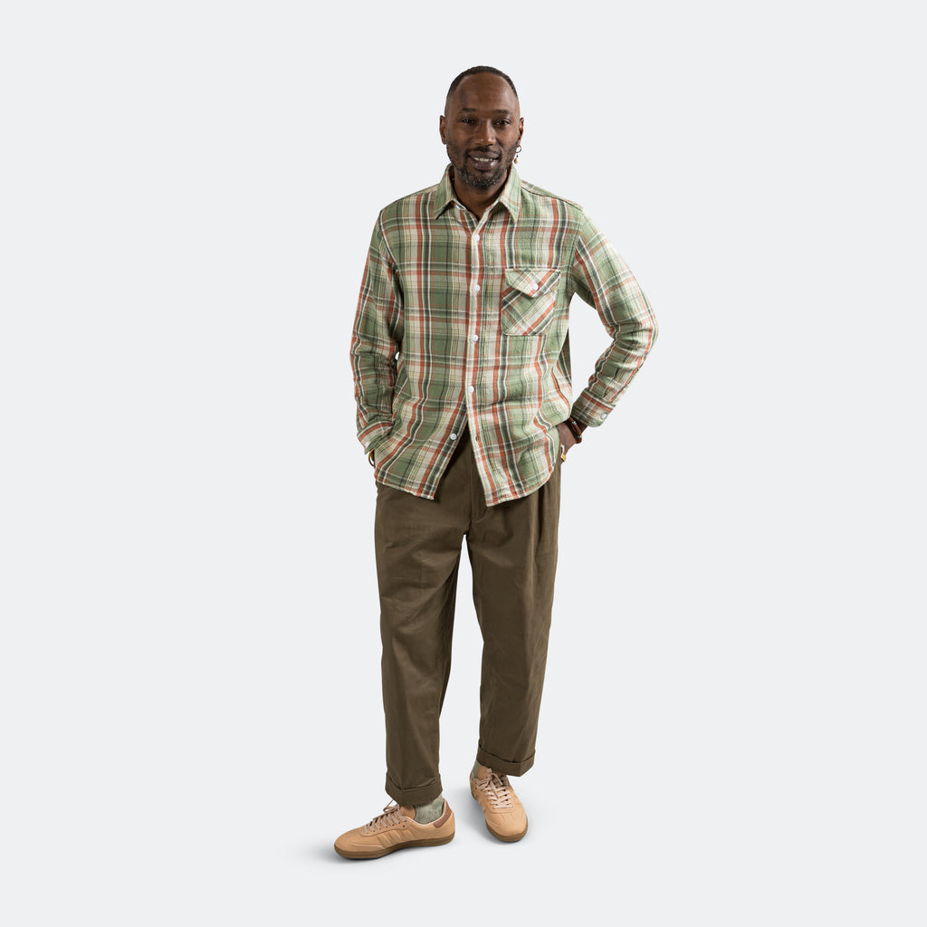 Guide Shirt Dobby Nell Check - Green