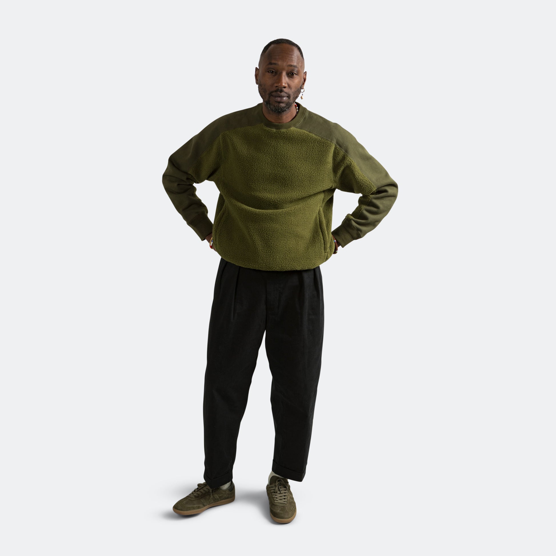 MIL Crew Fleece - Olive