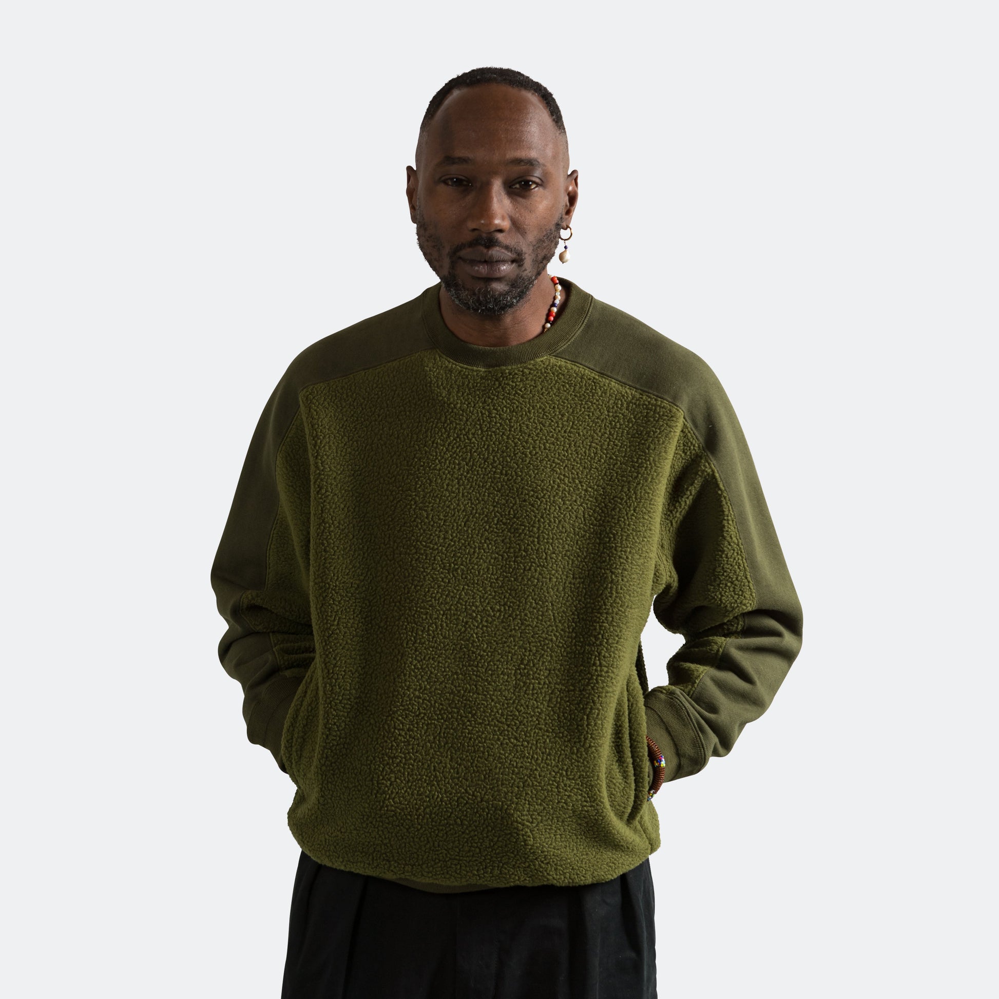 MIL Crew Fleece - Olive