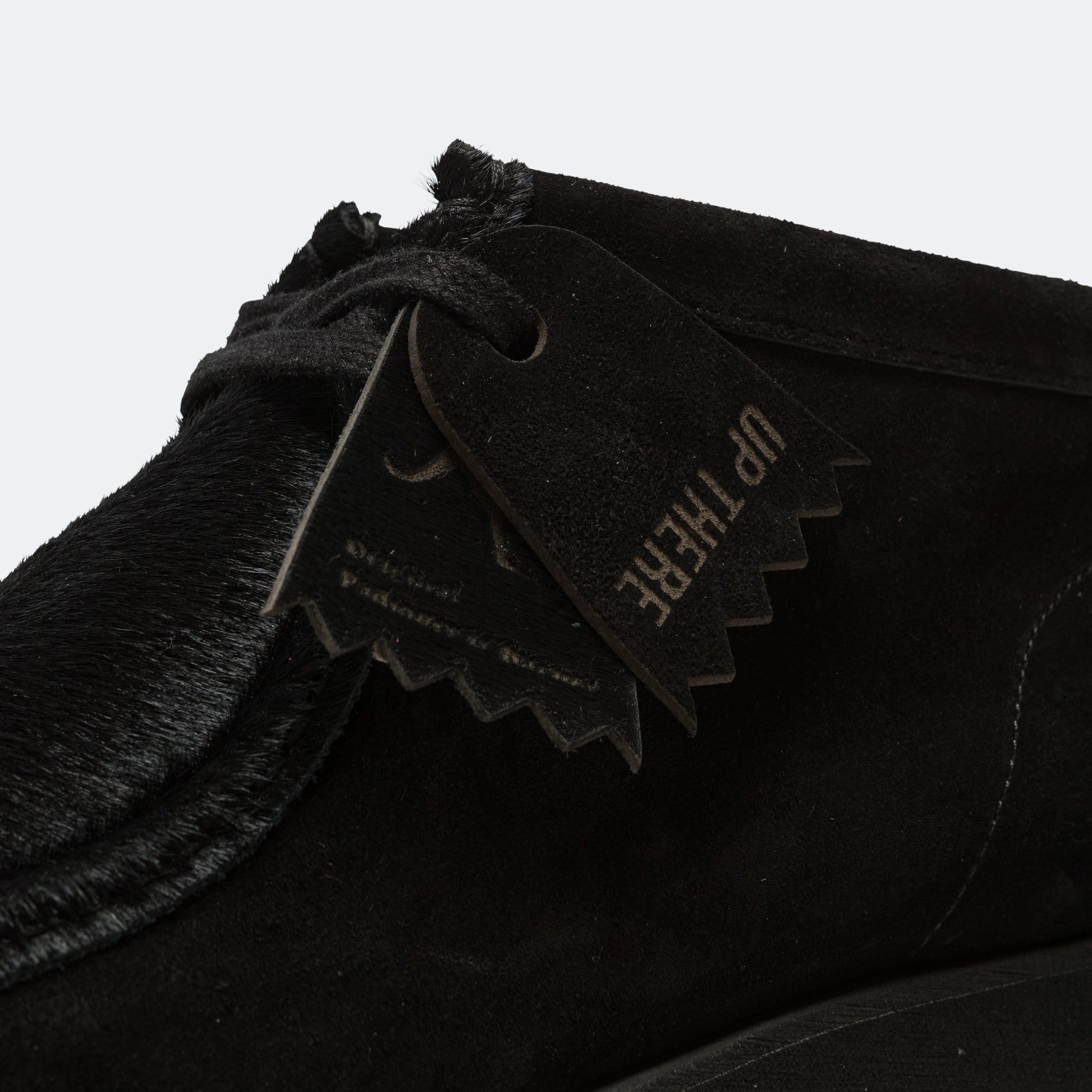 P404 × UP THERE - Black Suede/Black Pony