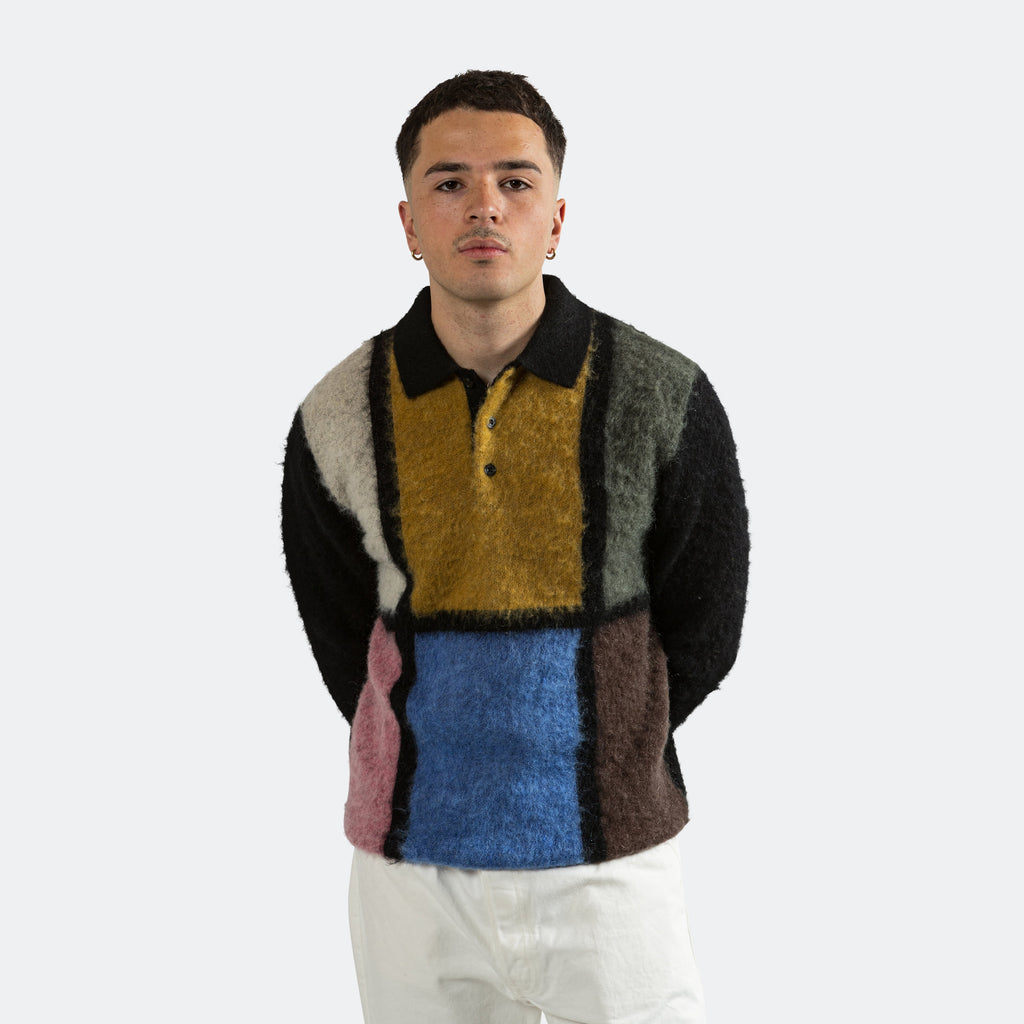 Knit Polo Shaggy - Black