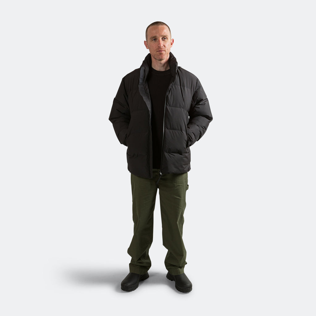 PERTEX® Shield Stand Collar Short Down Jacket - Black