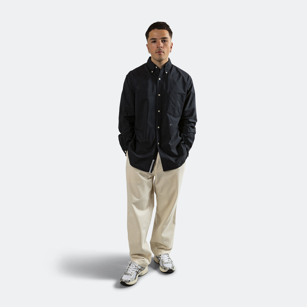 Wide Denim Pants - Natural