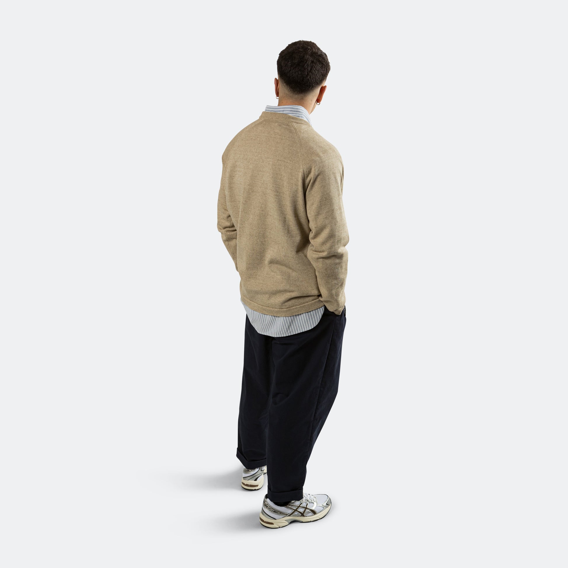 Cotton Cashmere Sweater - Beige