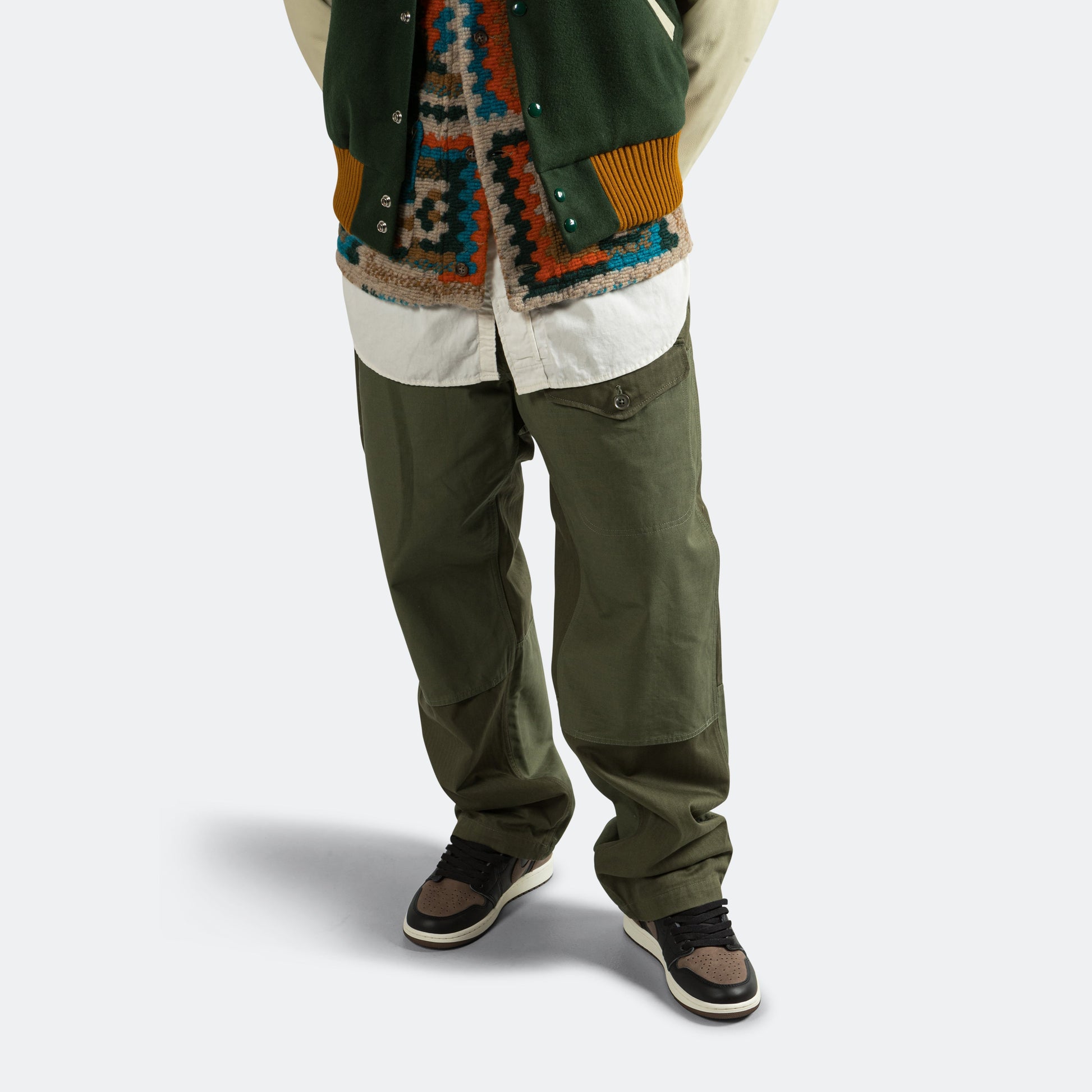 Field Pant - Olive Cotton Herringbone Twill