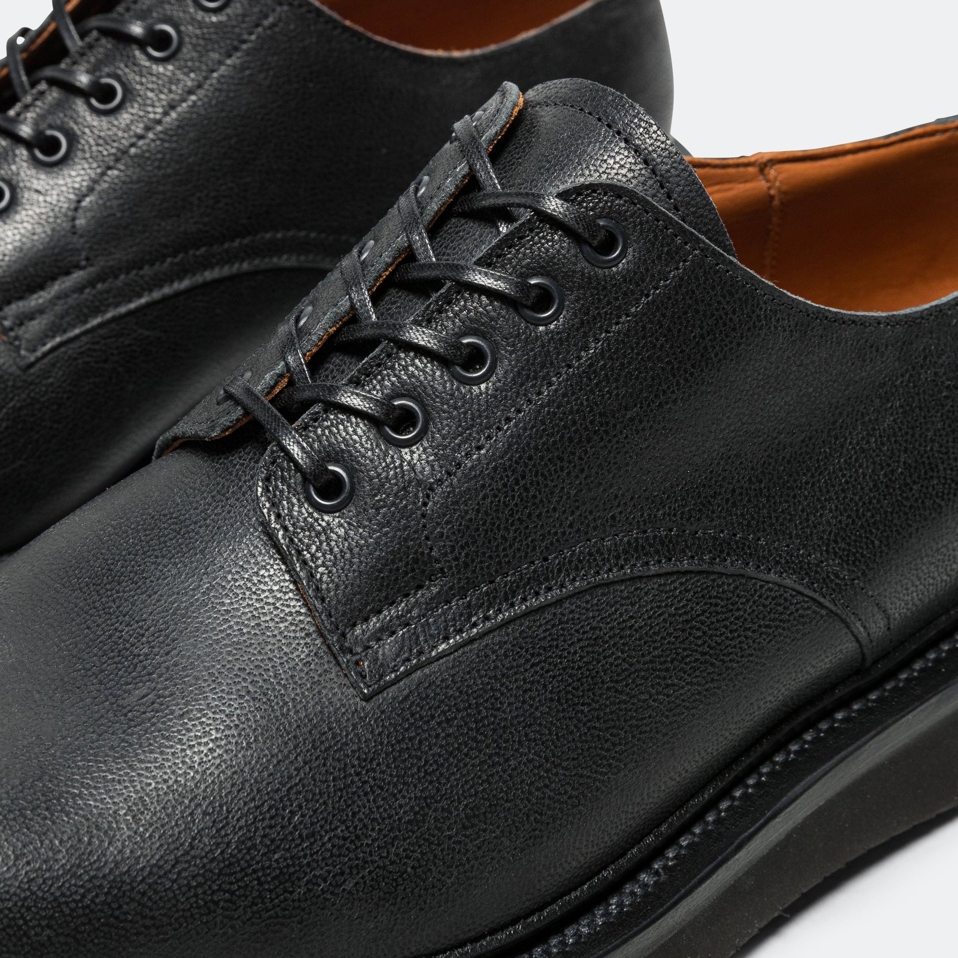Rockland Blucher by UP THERE - Waxed Camel Nero