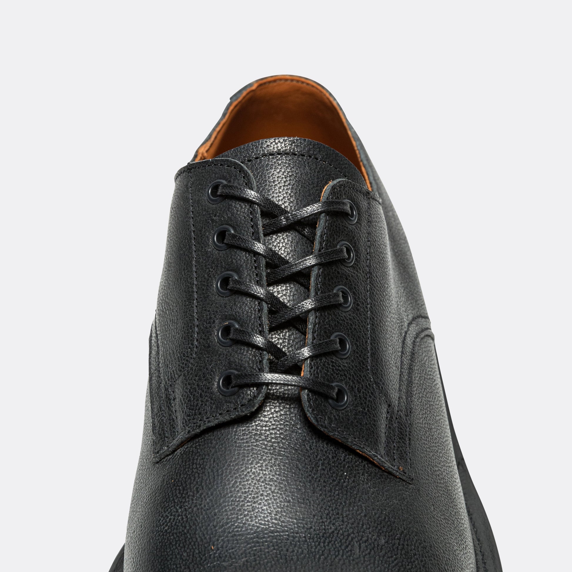 Rockland Blucher by UP THERE - Waxed Camel Nero