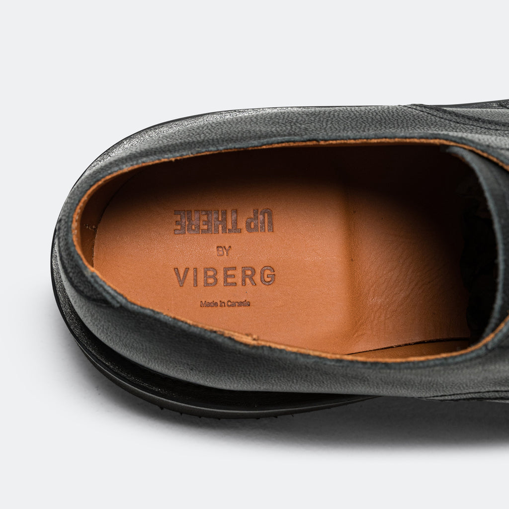 Rockland Blucher by UP THERE - Waxed Camel Nero