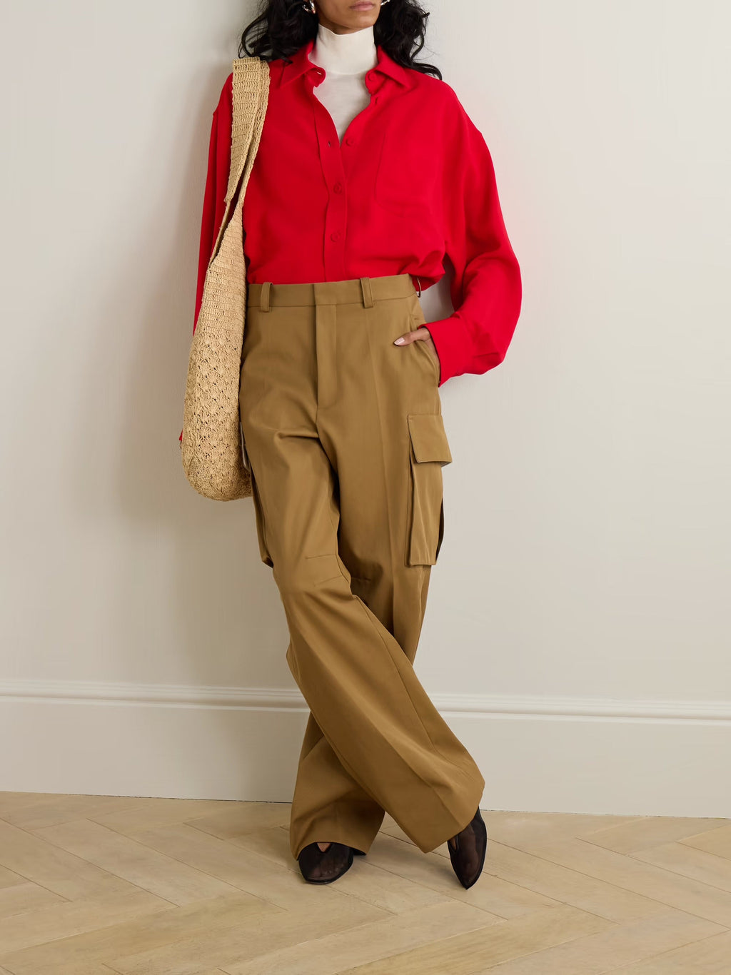 Crepe shirt - Red