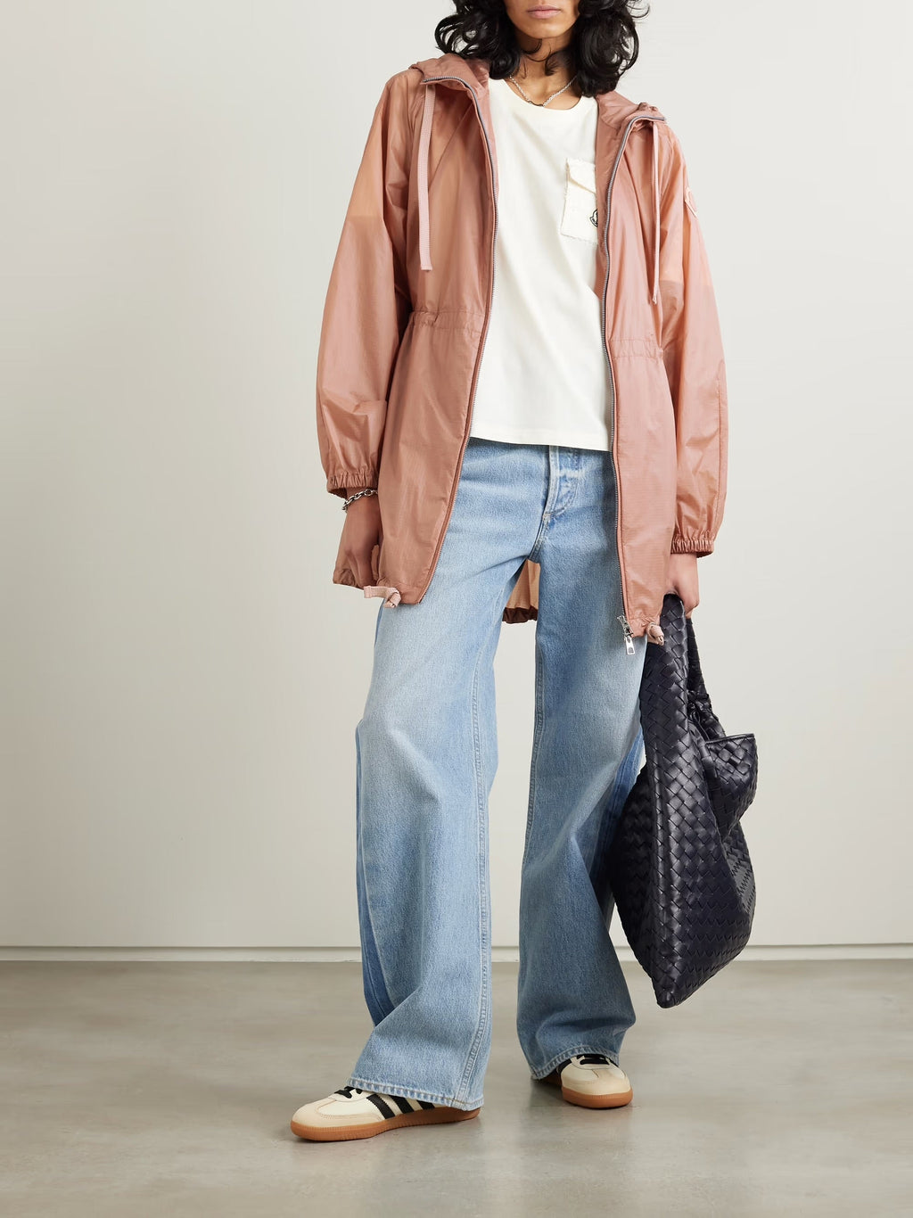 Airelle ripstop hooded jacket - Rose