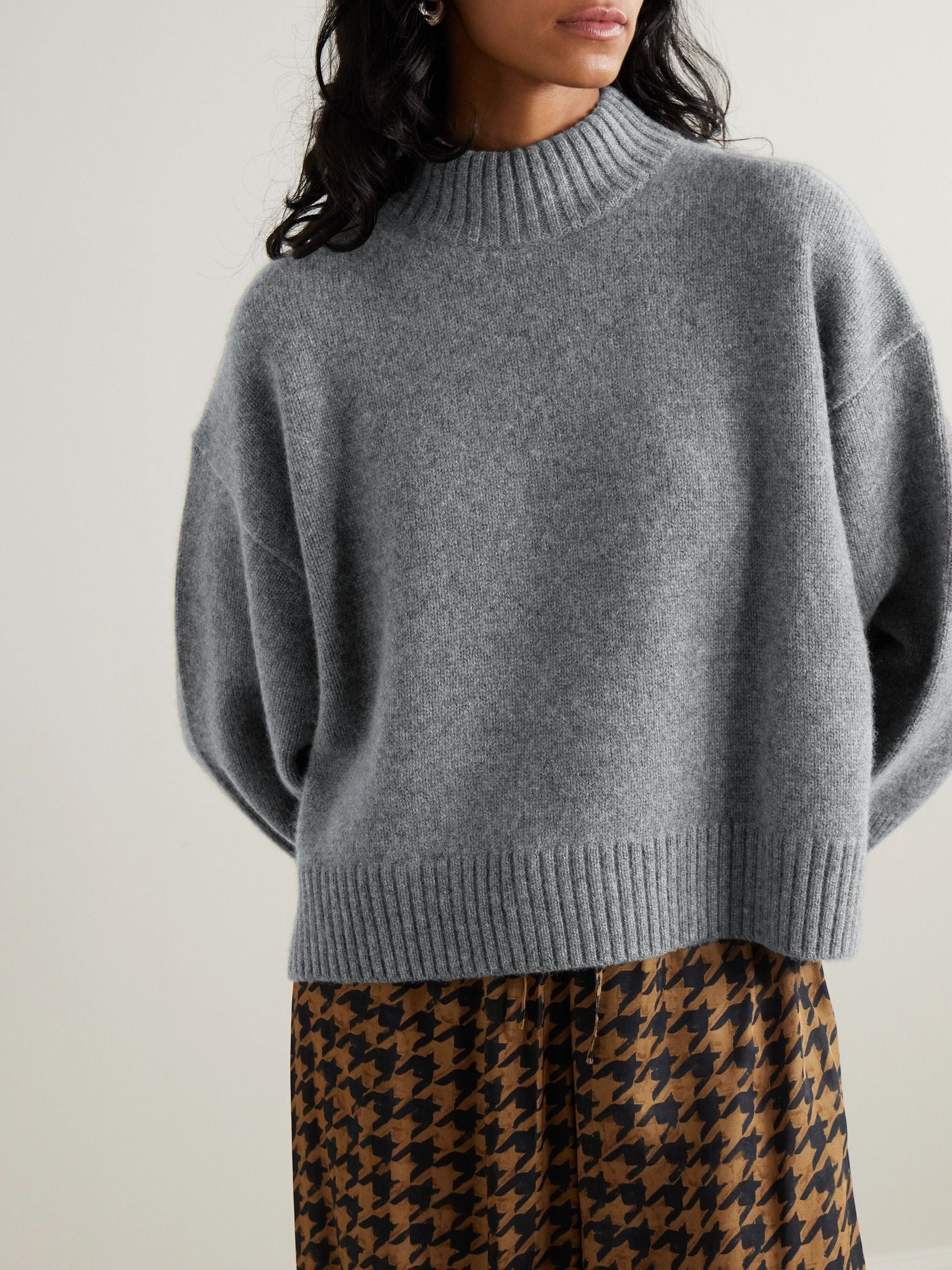 Rozzie cropped cashmere sweater