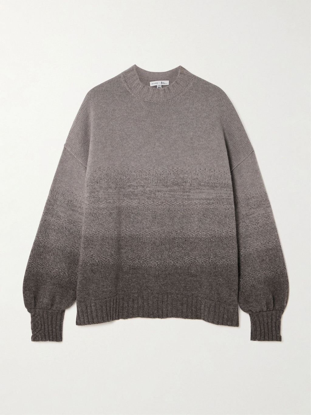 Dégradé wool and cashmere-blend sweater