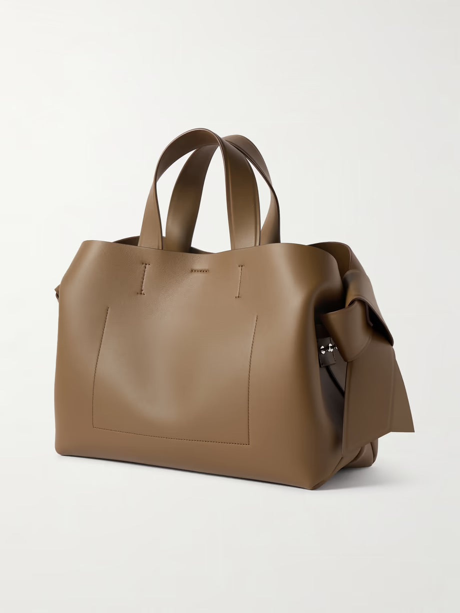 Musubi knotted leather tote - Brown