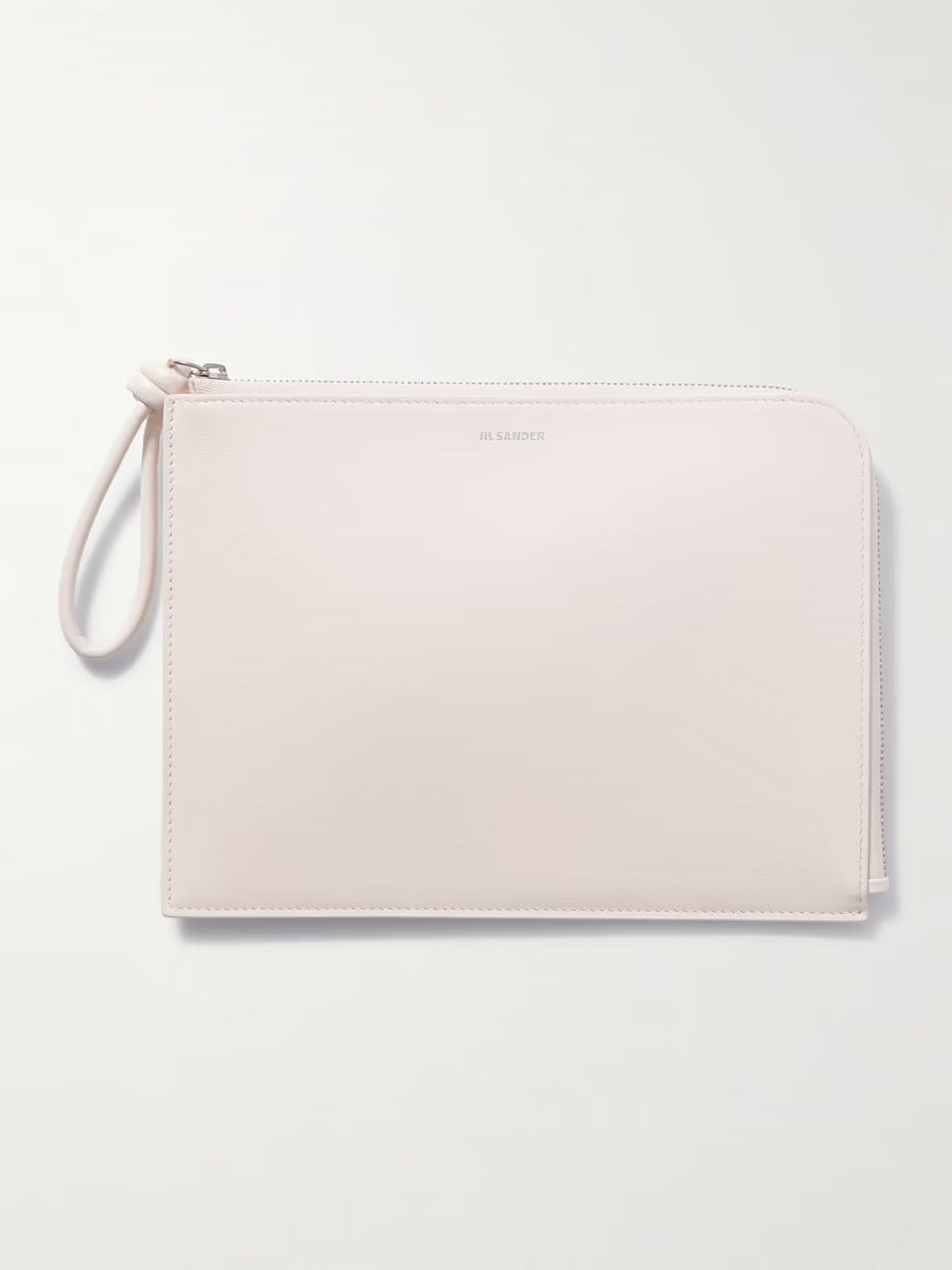 Leather clutch - Pink