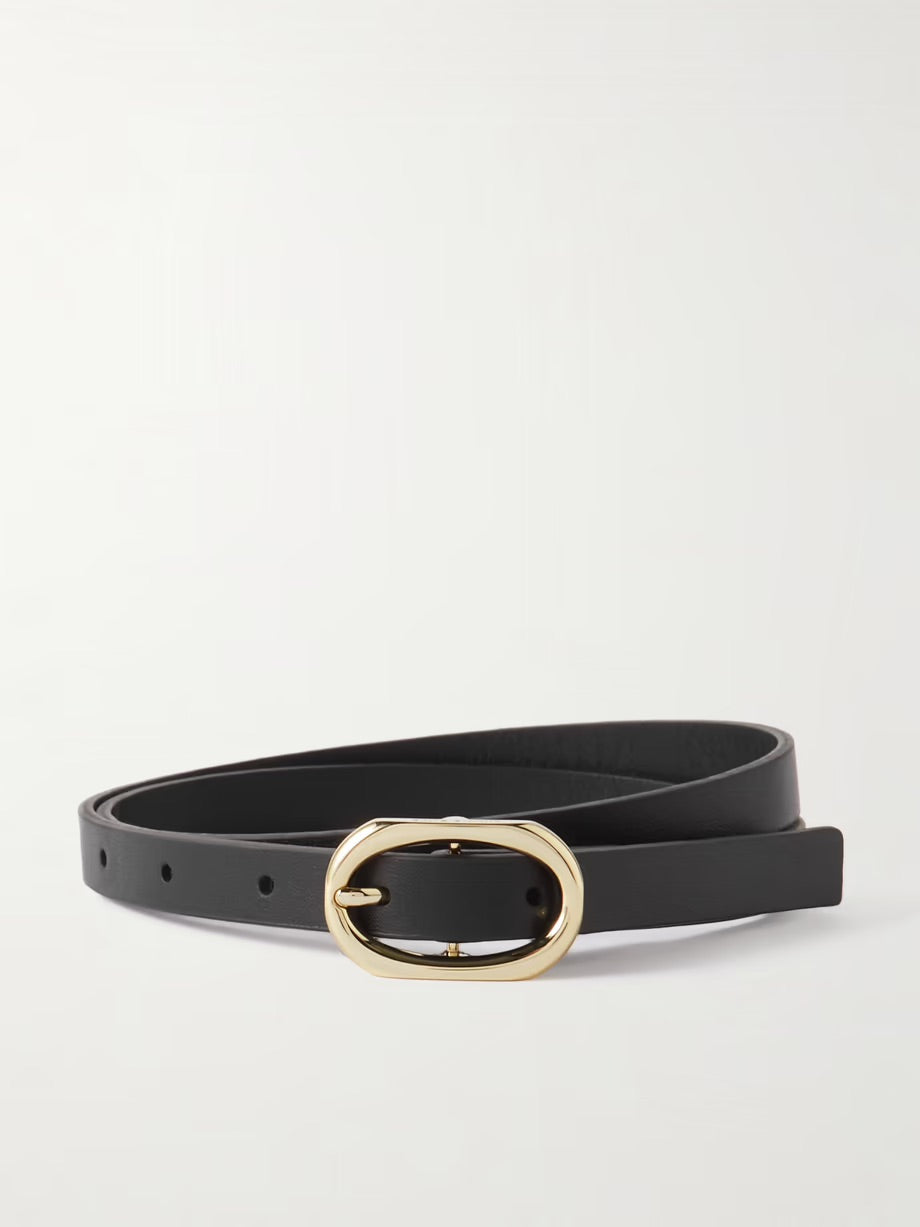 Leather belt - Black