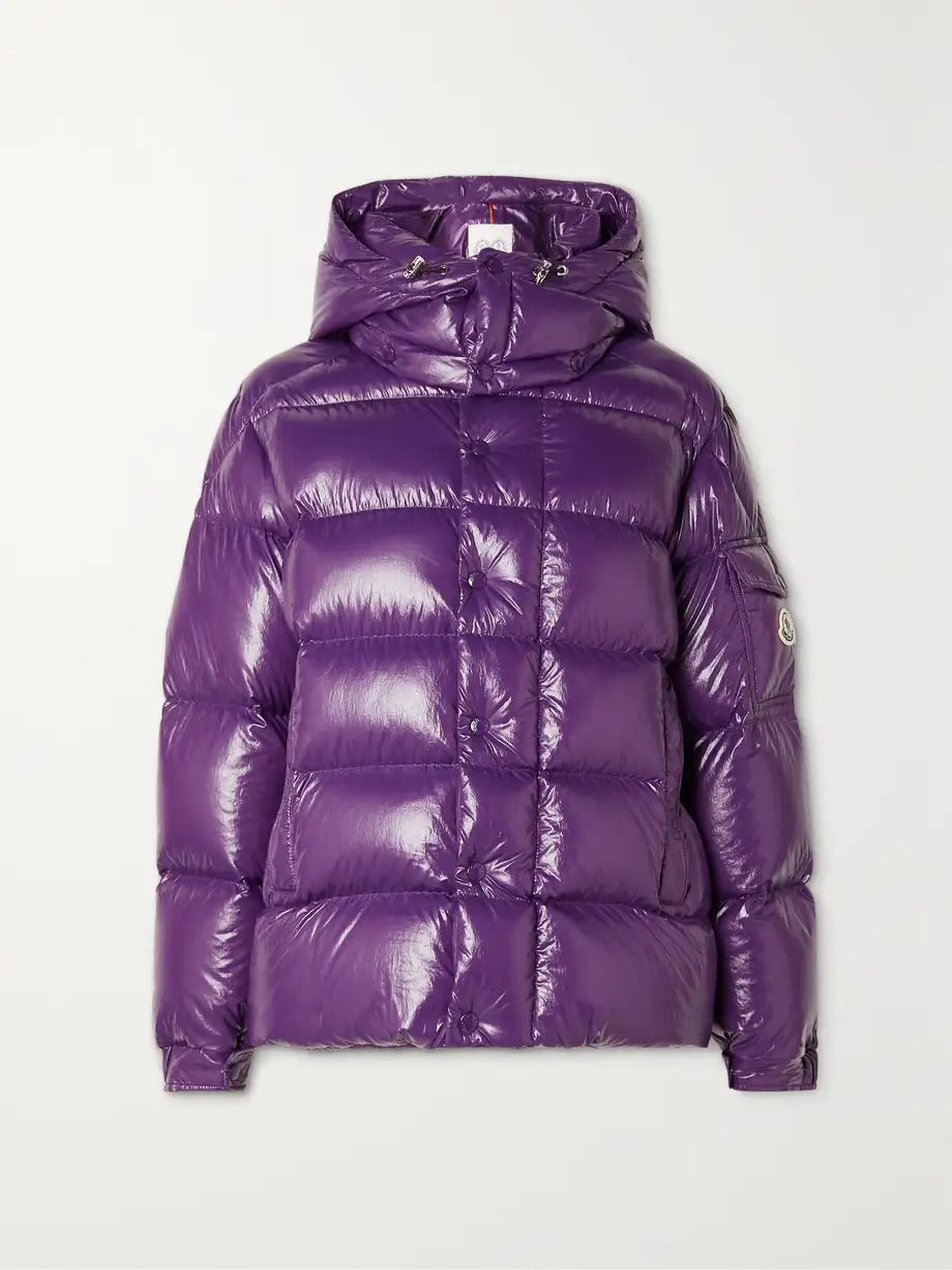 Moncler Maya quilted shell down jacket - Purple