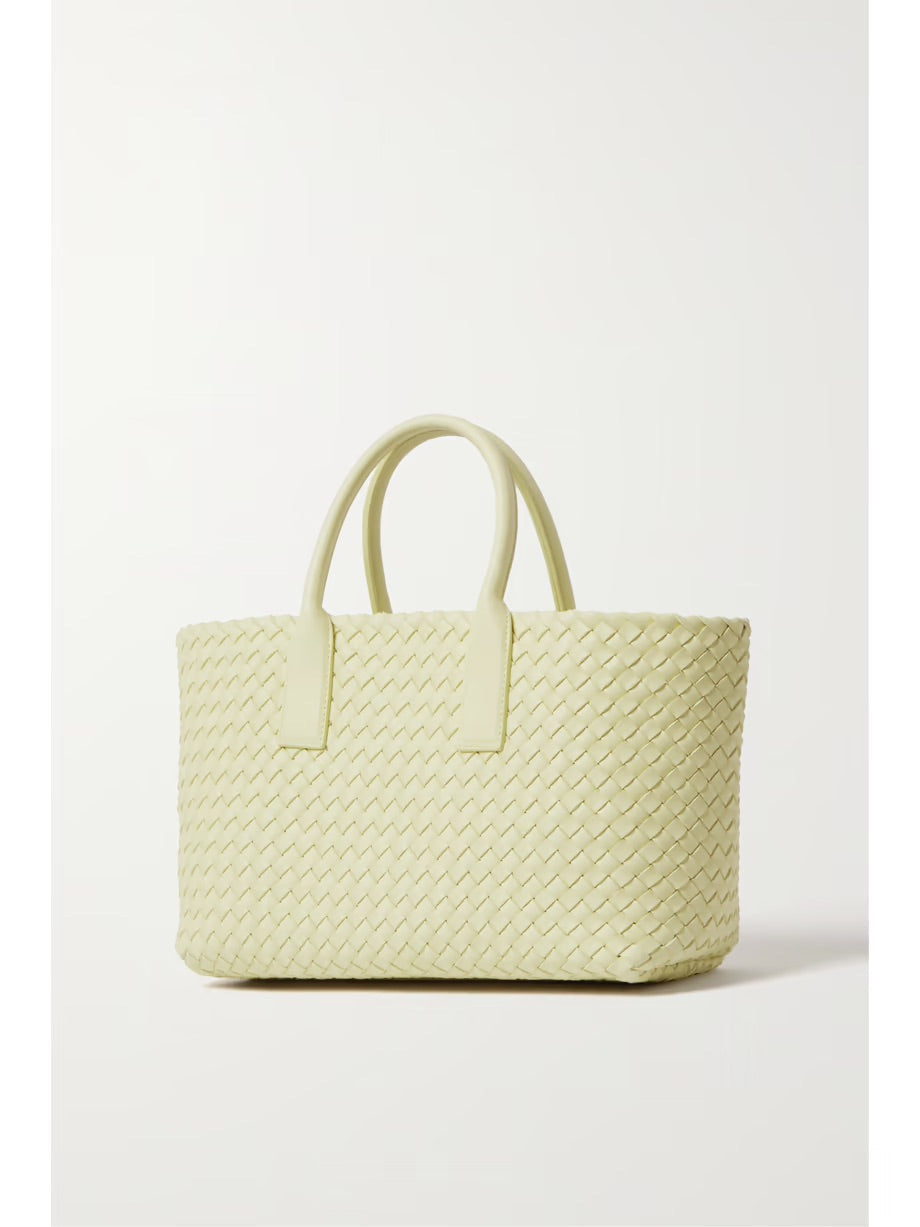 Cabat intrecciato leather tote - Sage