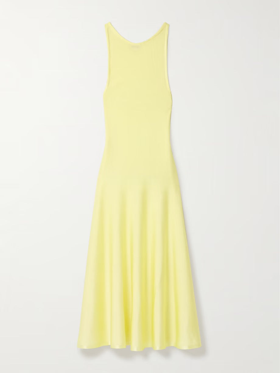 Hencil knitted midi dress - Yellow