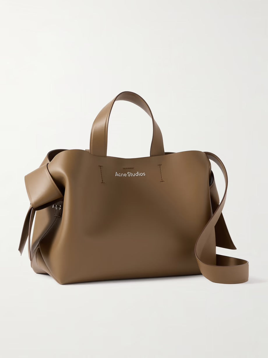 Musubi knotted leather tote - Brown