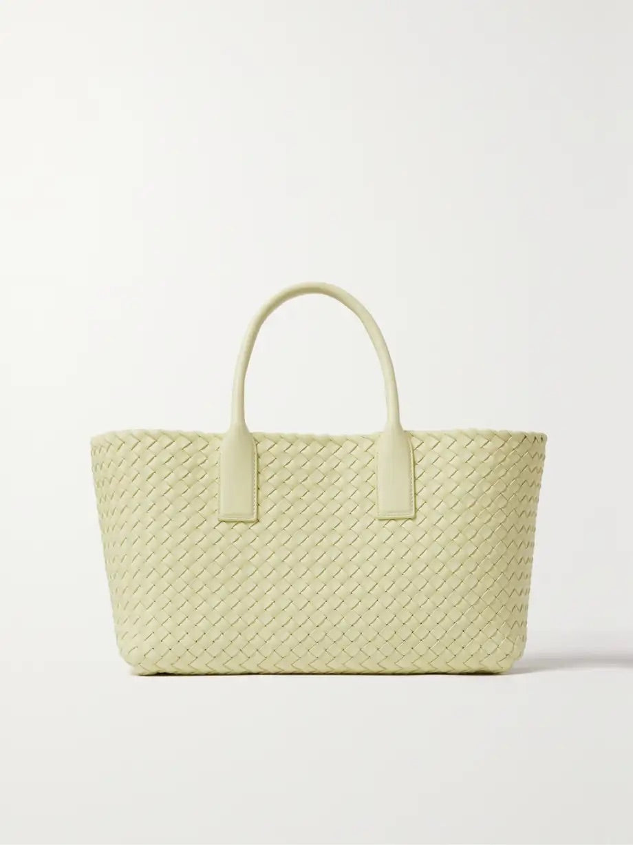 Cabat intrecciato leather tote - Sage