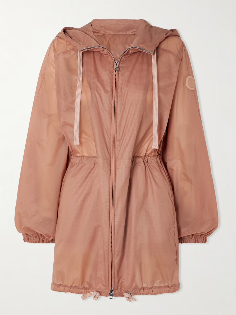 Airelle ripstop hooded jacket - Rose