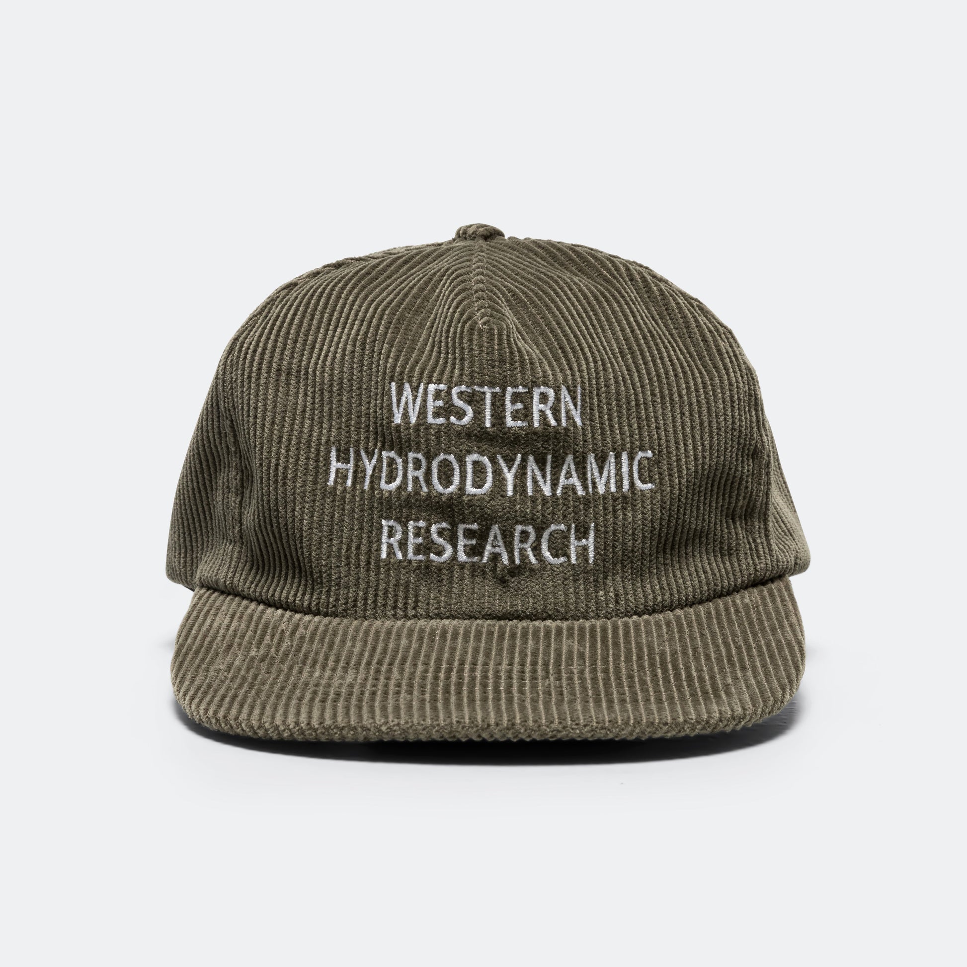 Whale Cord Hat - Green Olive