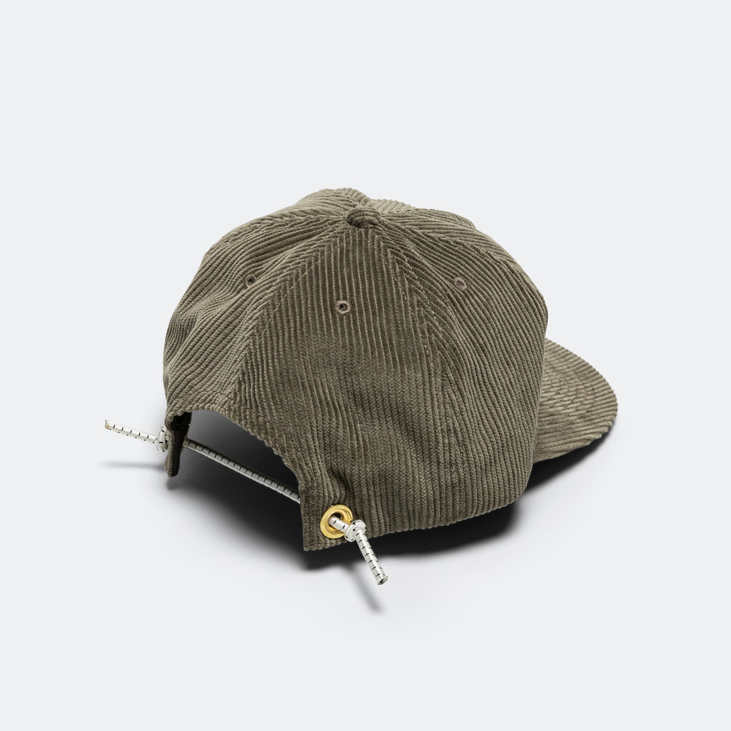 Whale Cord Hat - Green Olive