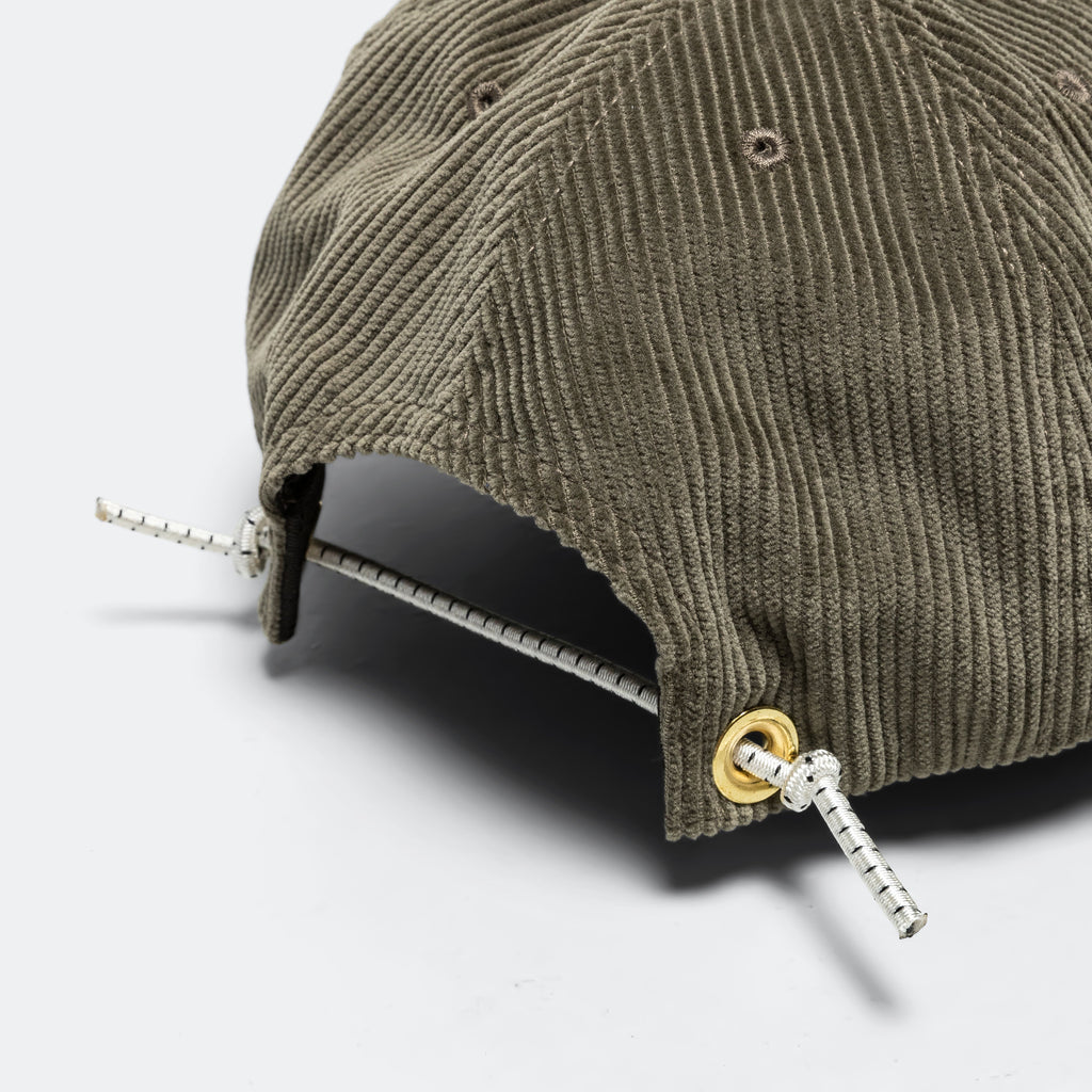 Whale Cord Hat - Green Olive