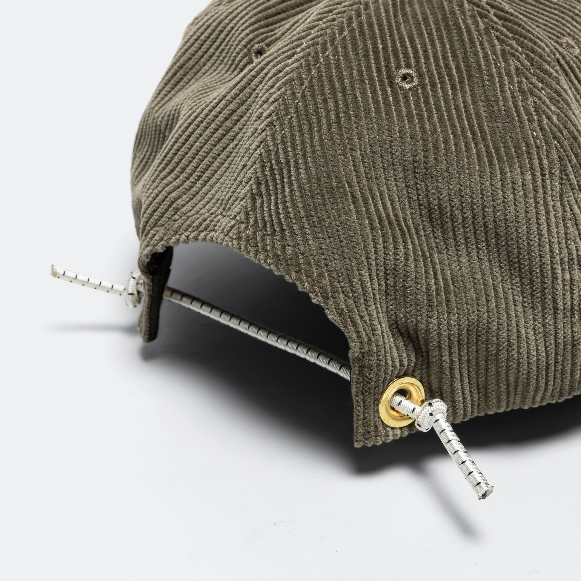 Whale Cord Hat - Green Olive